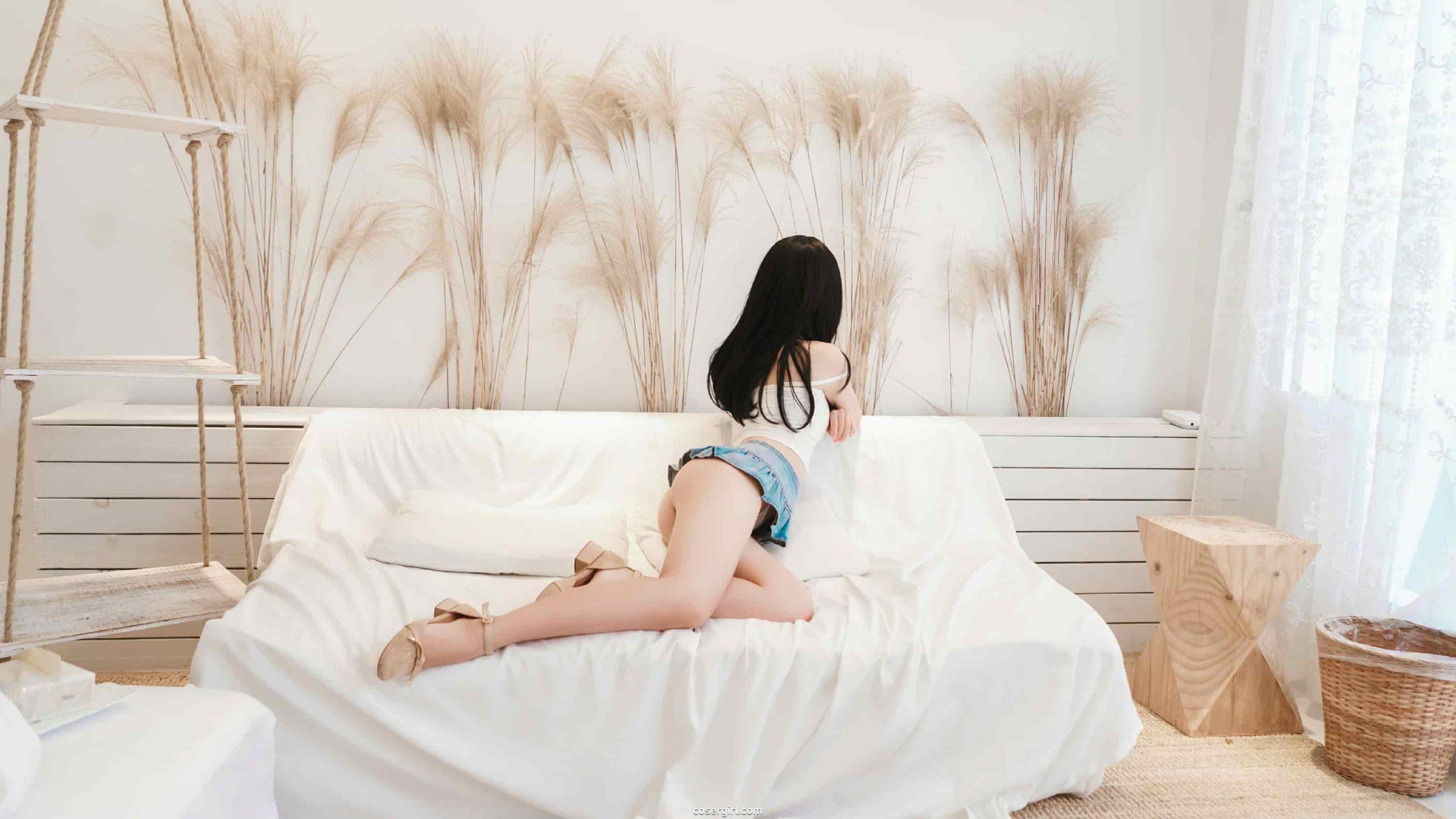 图片[6]-面饼仙儿-超短小裙子(白色牛仔裙) - coser福利社-coser福利社