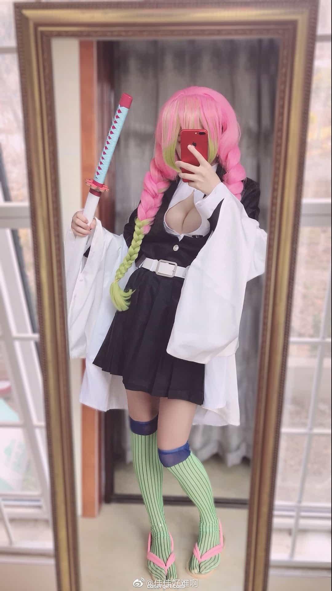 图片[2]-佳佳好难啊 VOL.05 鬼灭之刃甘露寺蜜璃 - coser福利社-coser福利社