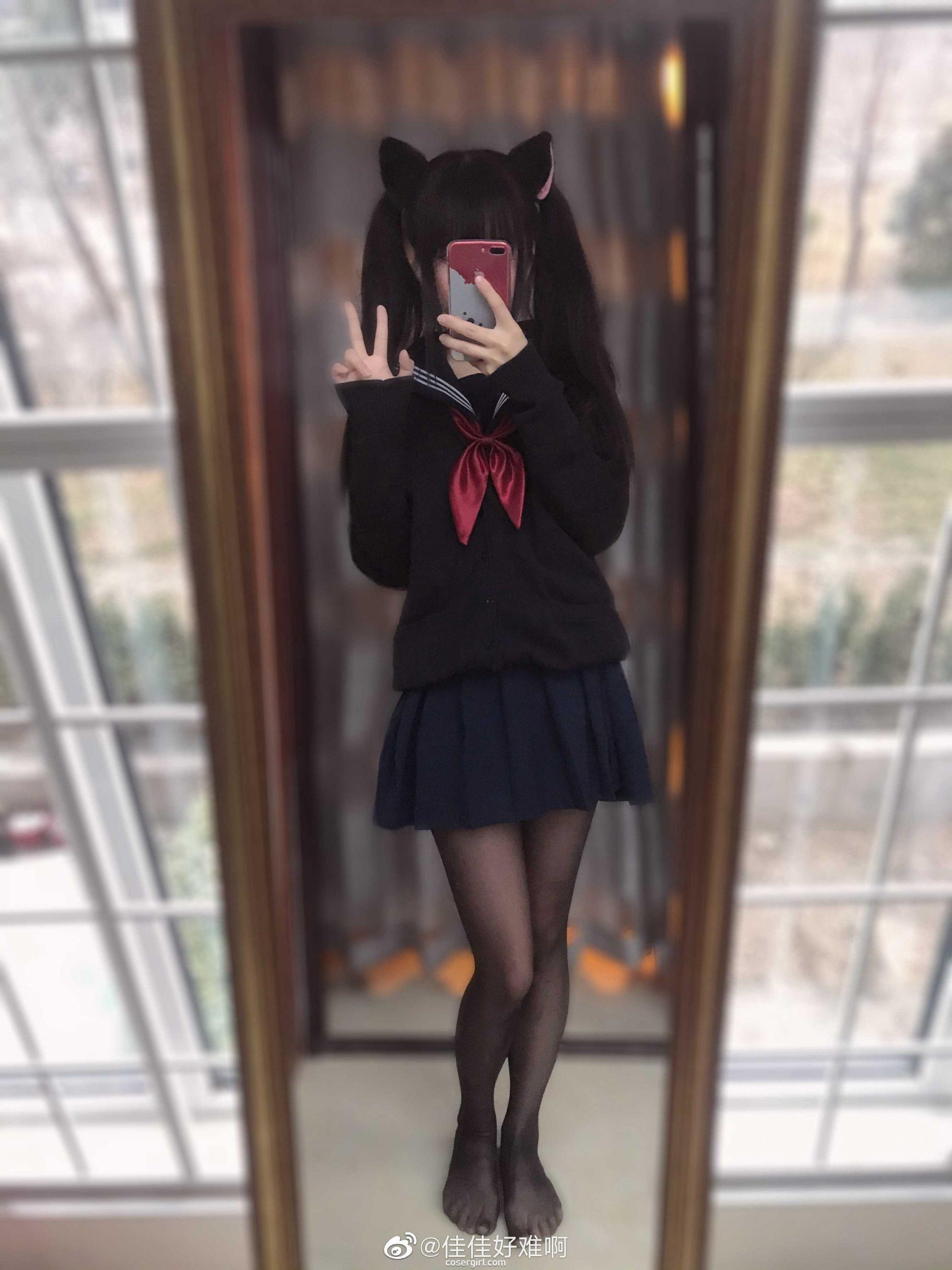 图片[3]-佳佳好难啊 VOL.22 我是一只黑猫 - coser福利社-coser福利社