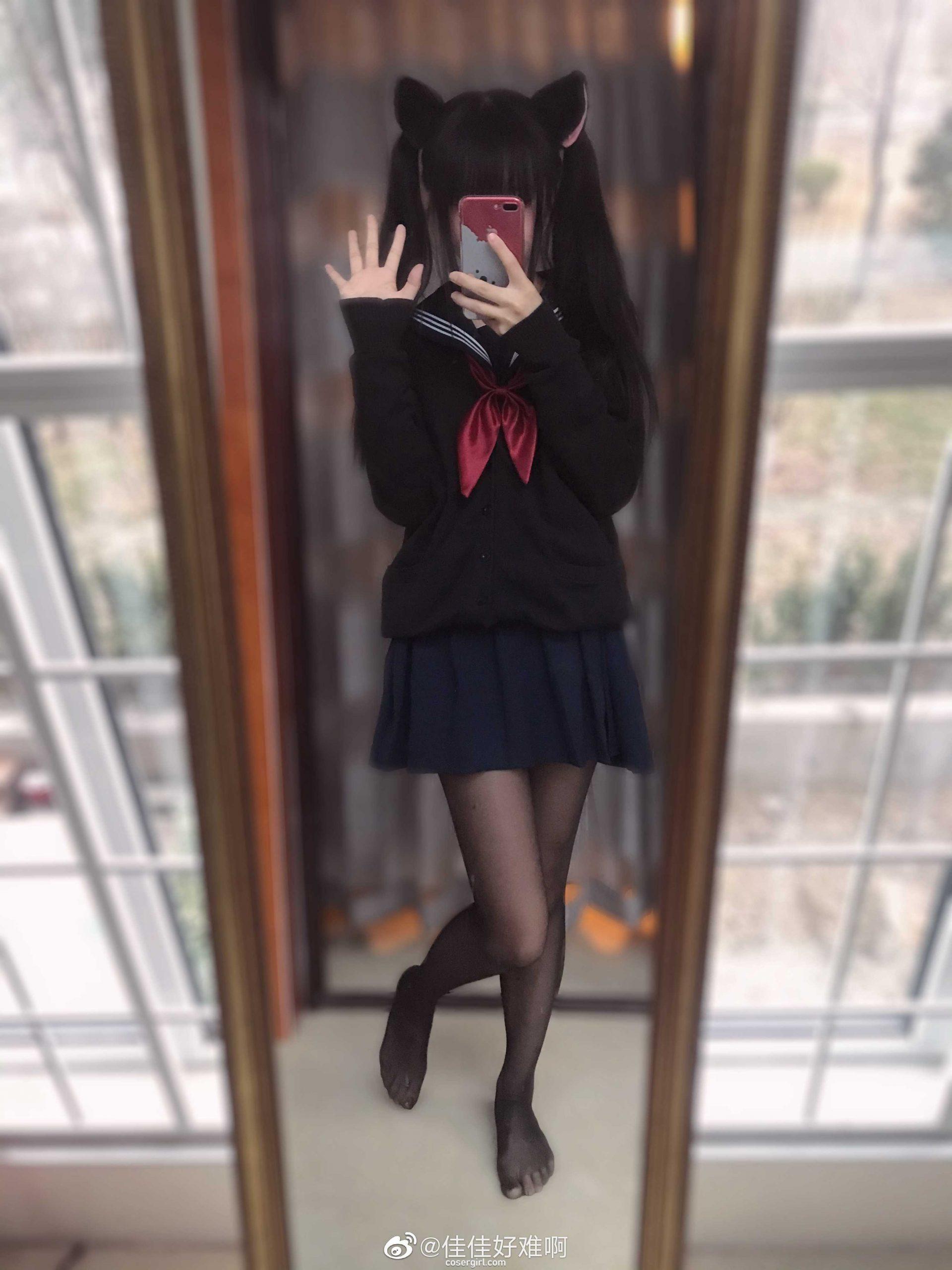 图片[4]-佳佳好难啊 VOL.22 我是一只黑猫 - coser福利社-coser福利社