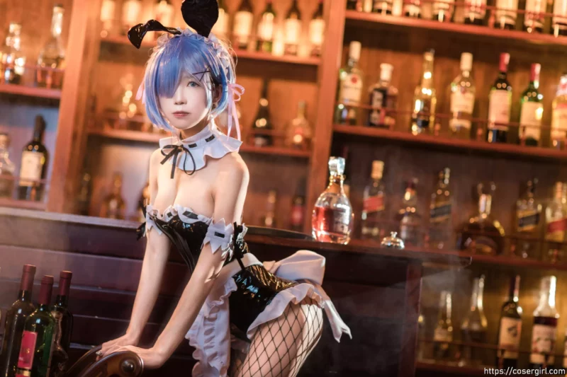 水淼Aqua 蕾姆 兔女郎-coser福利社