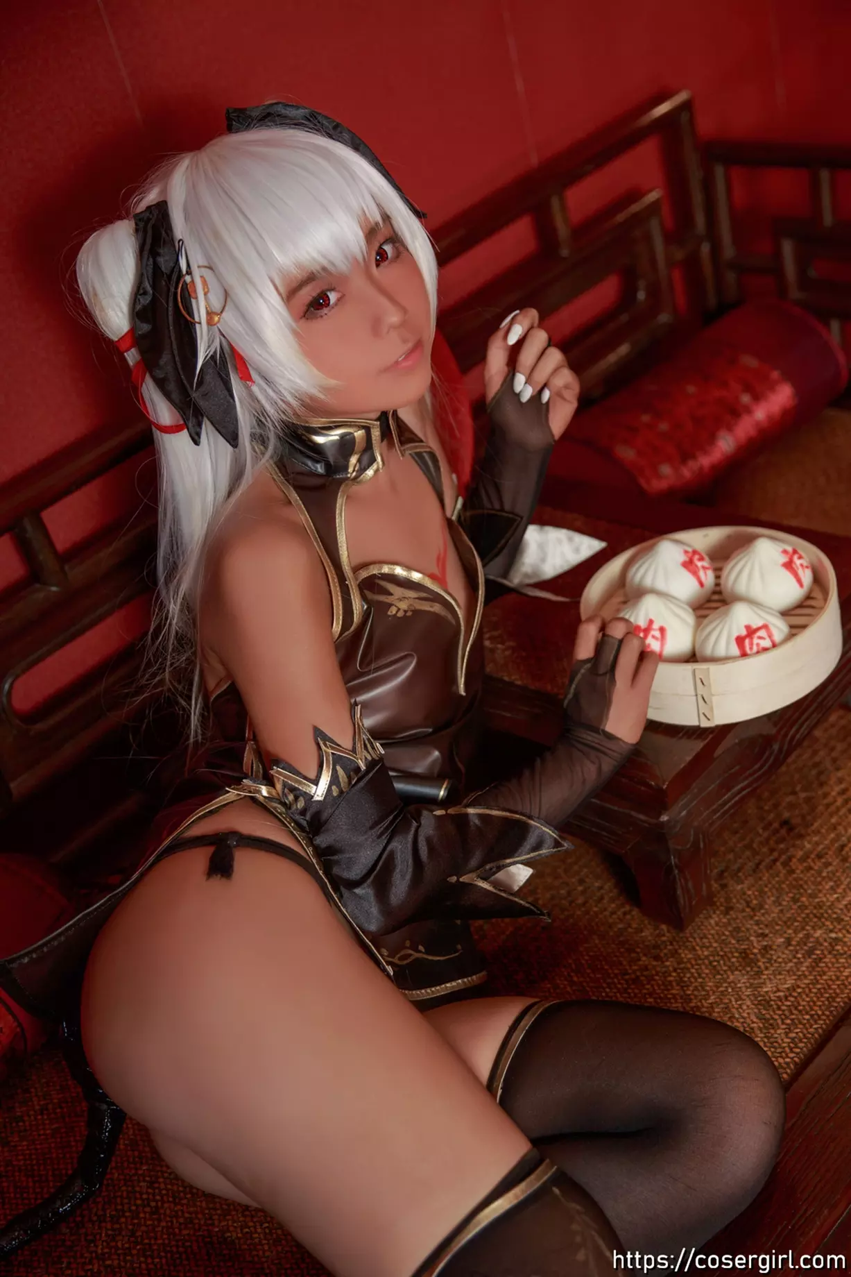 图片[6]-G44不会受伤 Vol.024 褐色旗袍娘 - coser福利社-coser福利社