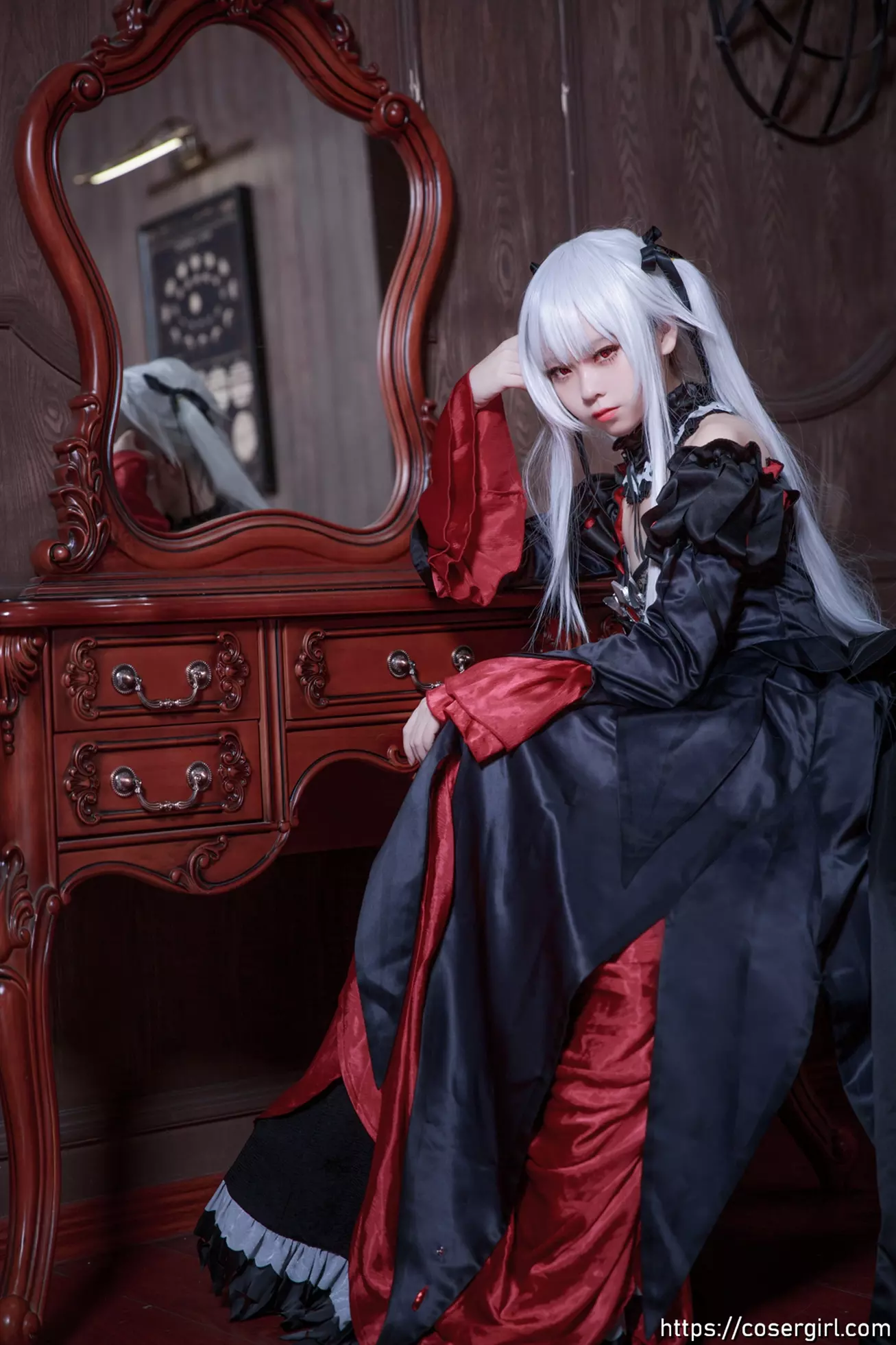 图片[4]-G44不会受伤 Vol.019 雾枝长裙 - coser福利社-coser福利社