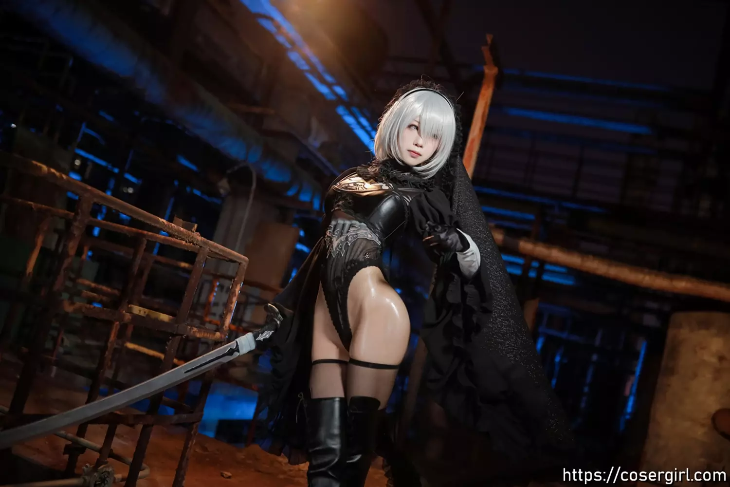 图片[8]-水淼Aqua 黑白2B - coser福利社-coser福利社