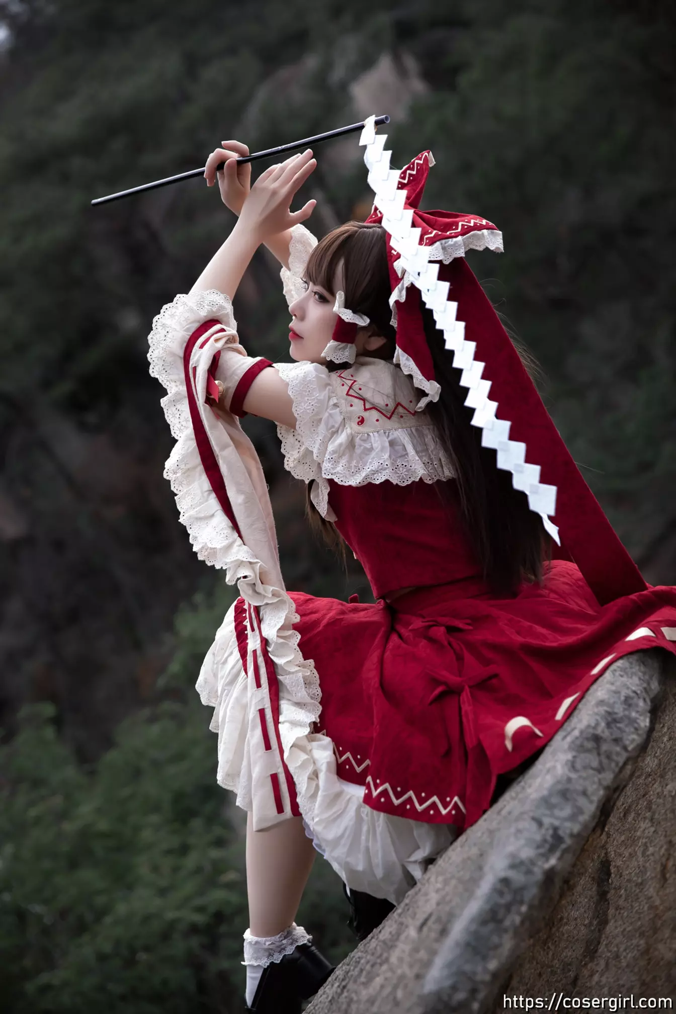 图片[1]-G44不会受伤 Vol.031 灵梦 - coser福利社-coser福利社