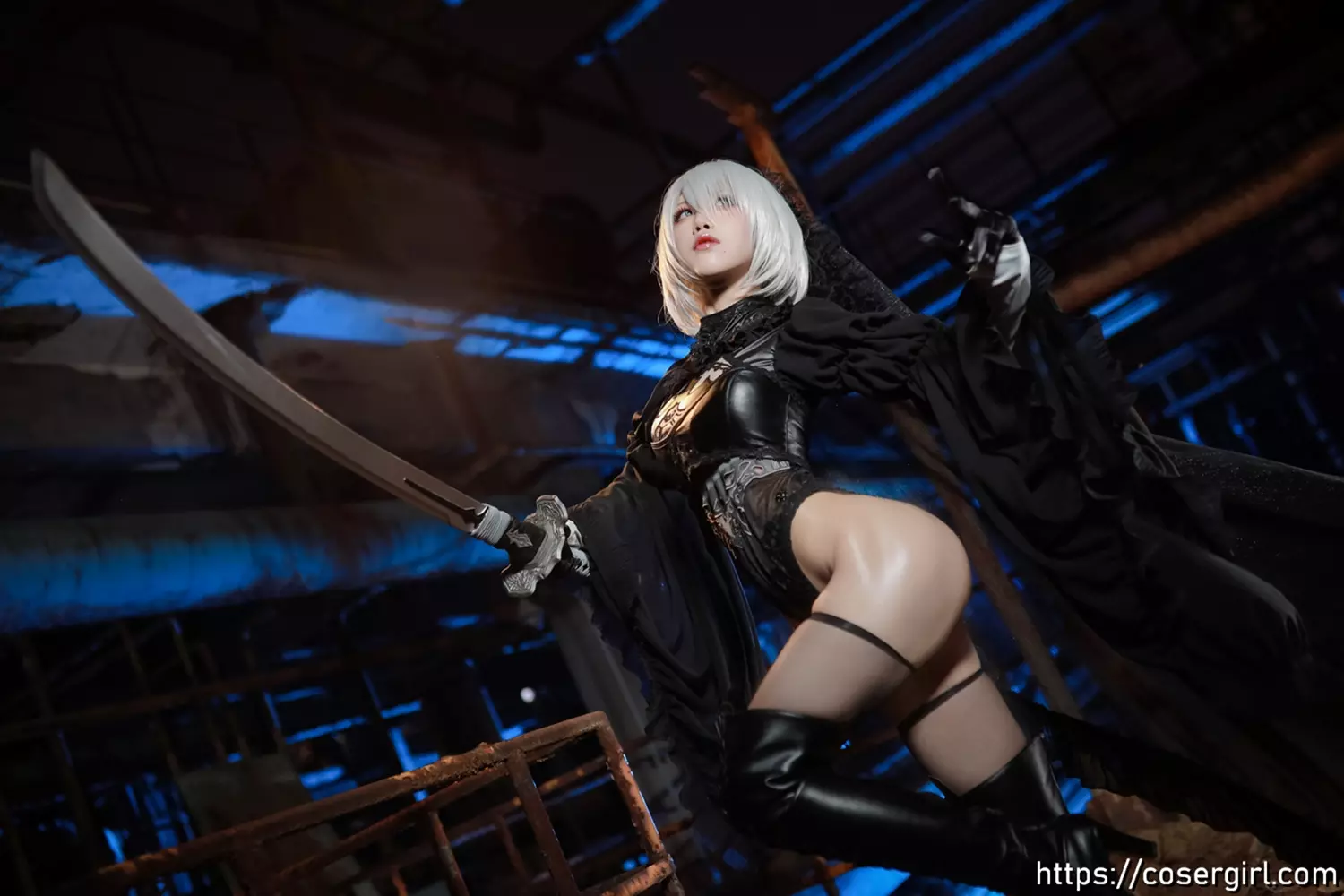 图片[7]-水淼Aqua 黑白2B - coser福利社-coser福利社