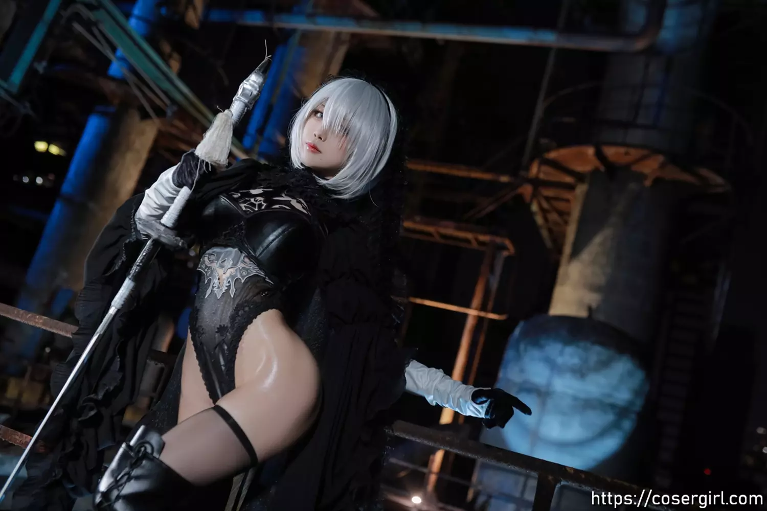 图片[3]-水淼Aqua 黑白2B - coser福利社-coser福利社