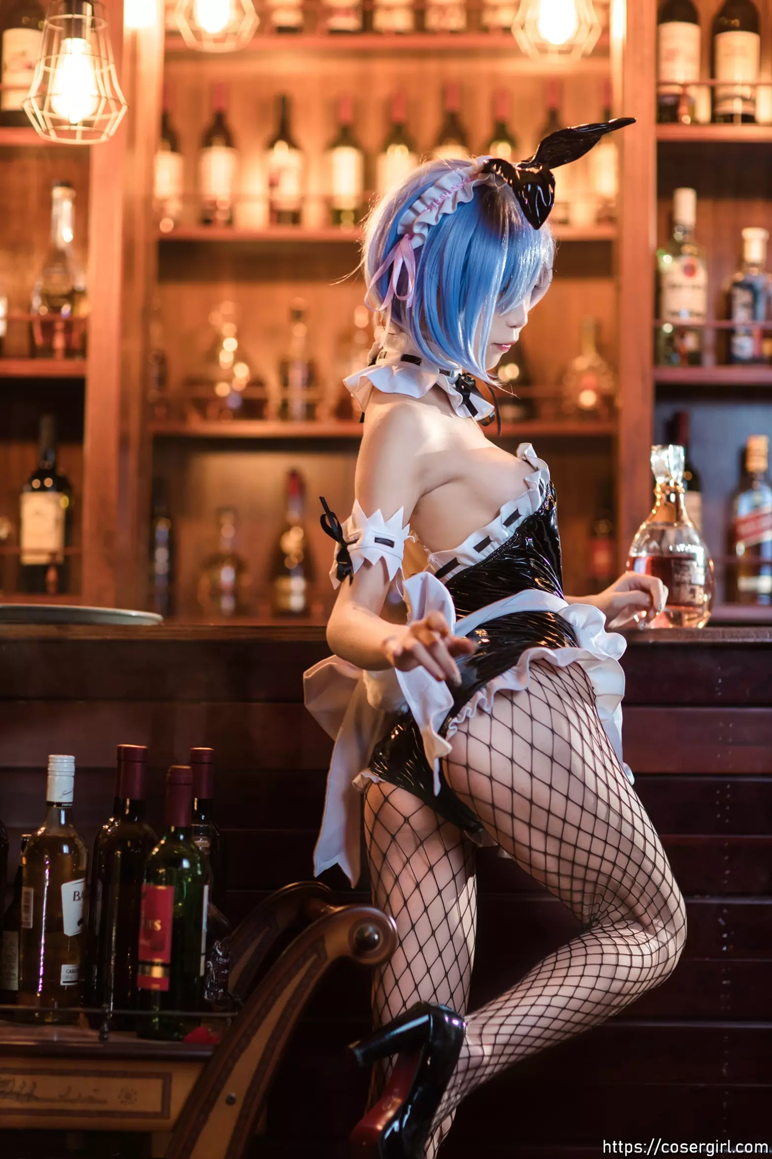 图片[1]-水淼Aqua 蕾姆 兔女郎 - coser福利社-coser福利社