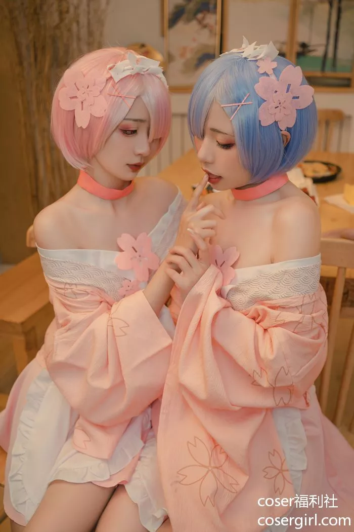 图片[2]-爆机少女喵小吉&Nekokoyoshi双人写真《Re:从零开始的女体盛宴》 - coser福利社在线观看-coser福利社