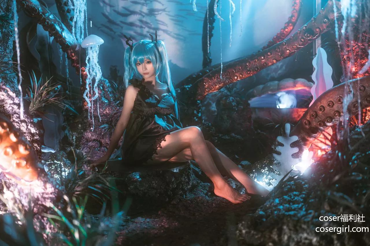 图片[1]-蠢沫沫 NO.200 初音 深海少女 - coser福利社-coser福利社