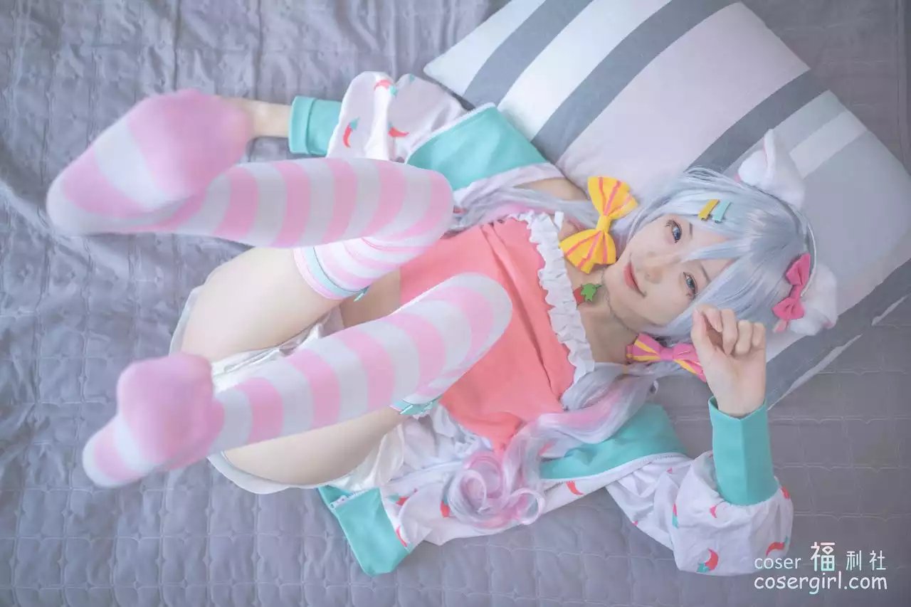 图片[9]-SA_海藻酸钠 NO.004 神乐七奈 星期一的慵懒 - coser福利社-coser福利社