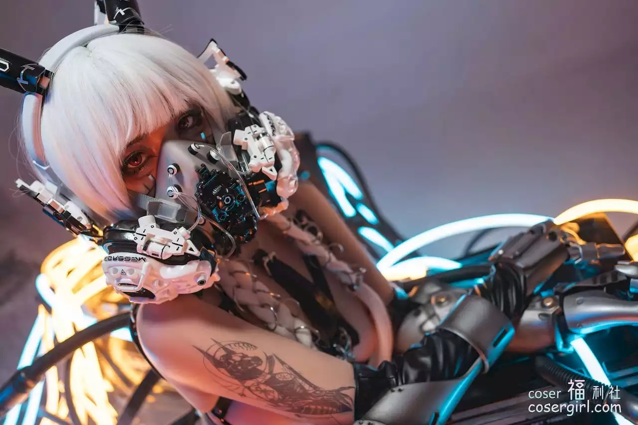 图片[4]-爆机少女喵小吉 赛博朋克-超梦 - coser福利社-coser福利社