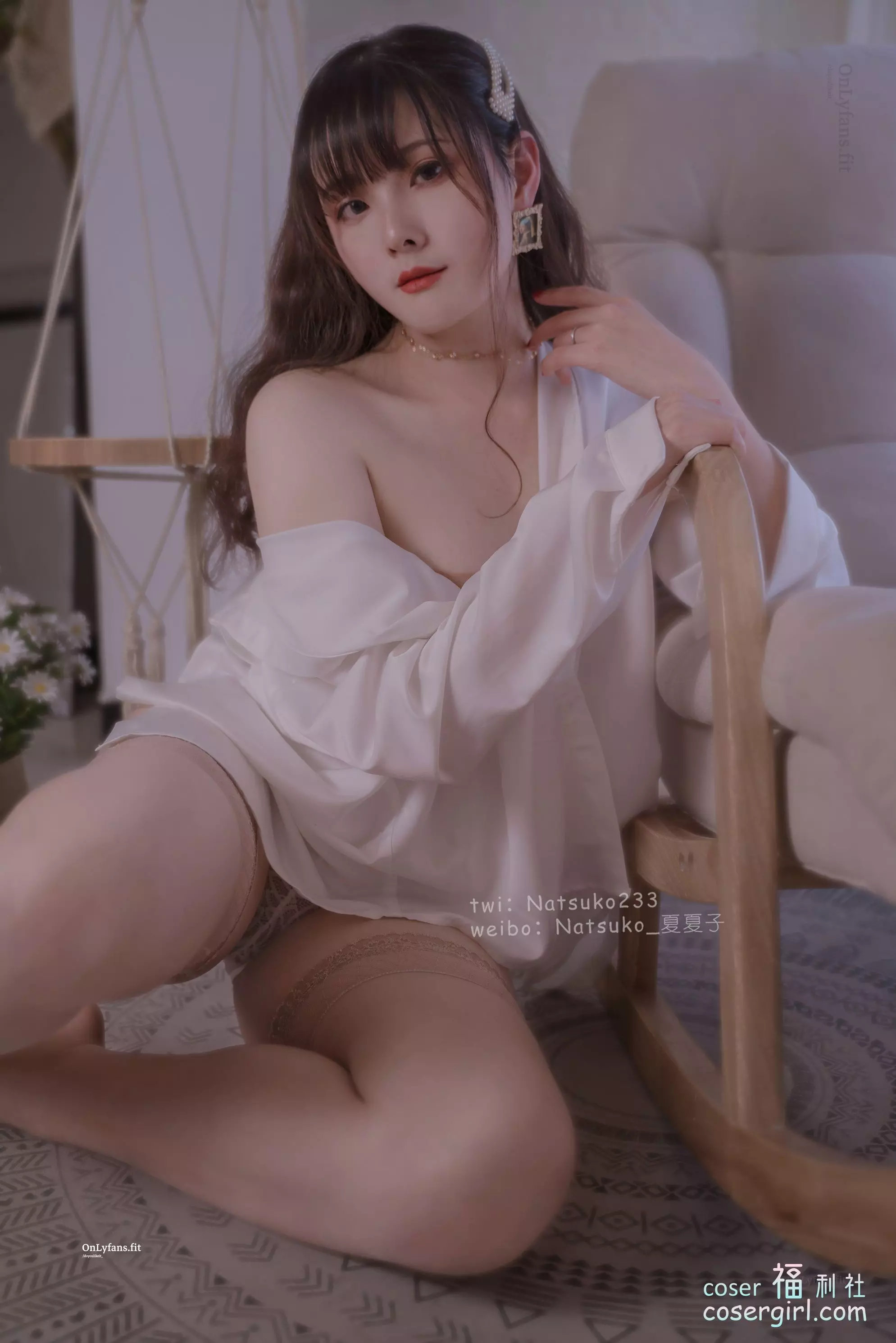 图片[1]-Natsuko夏夏子 男友衬衫 [35P] 美女写真欣赏 - coser福利社-coser福利社