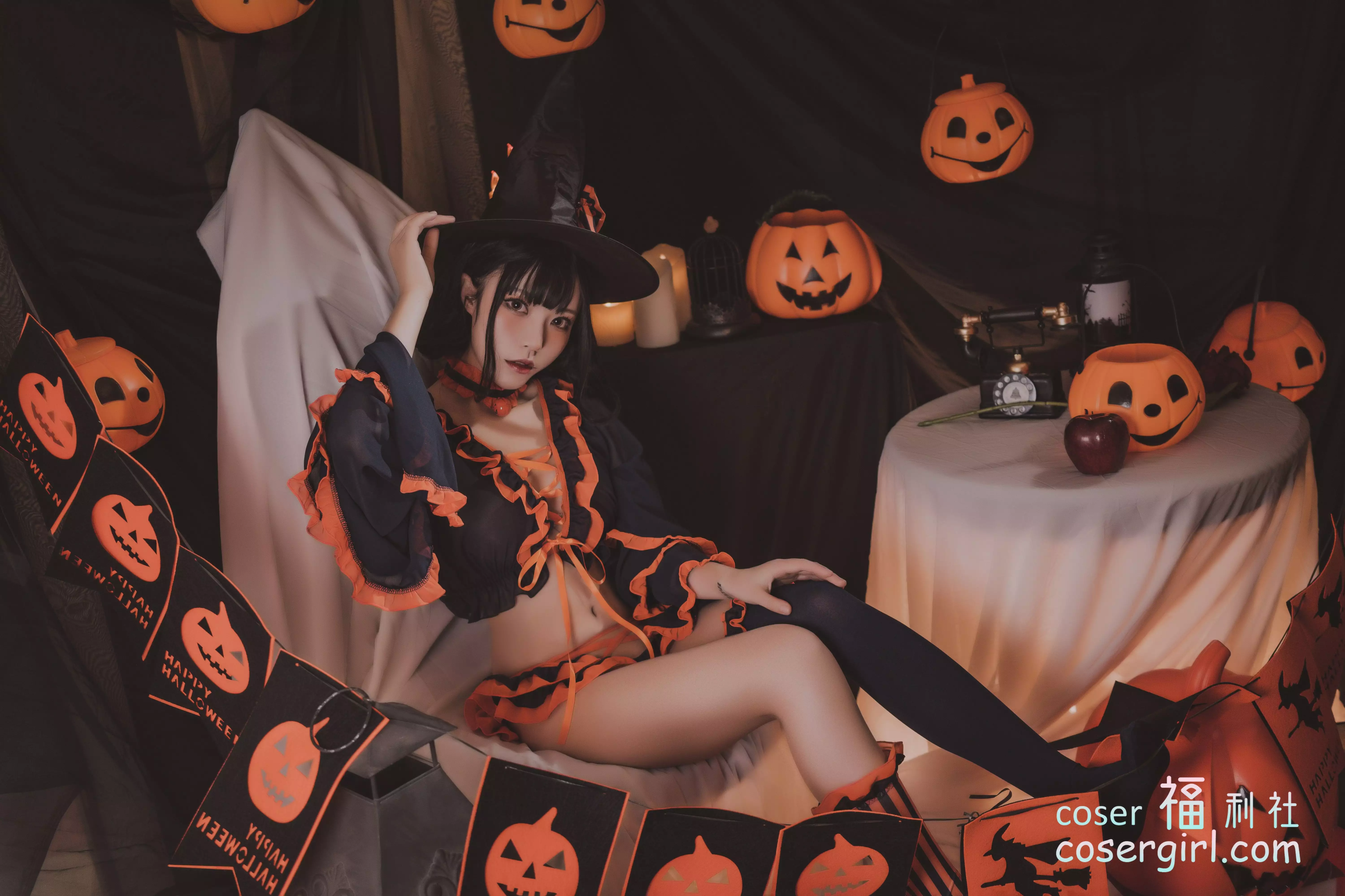 图片[4]-白易子教主 万圣节魔女 美女写真图片欣赏 - coser福利社-coser福利社