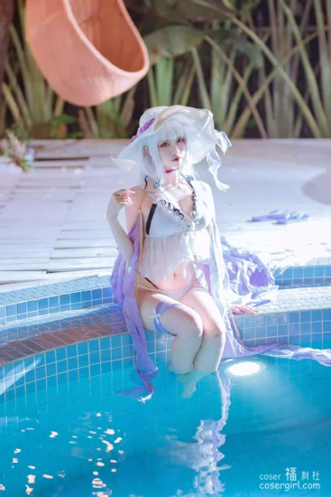 二佐Nisa 碧蓝光辉泳装 美女写真图片欣赏-coser福利社