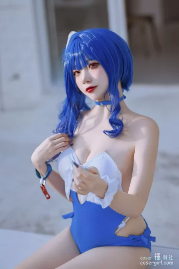 二佐Nisa 碧蓝圣路易斯泳装 美女写真集图片欣赏-coser福利社