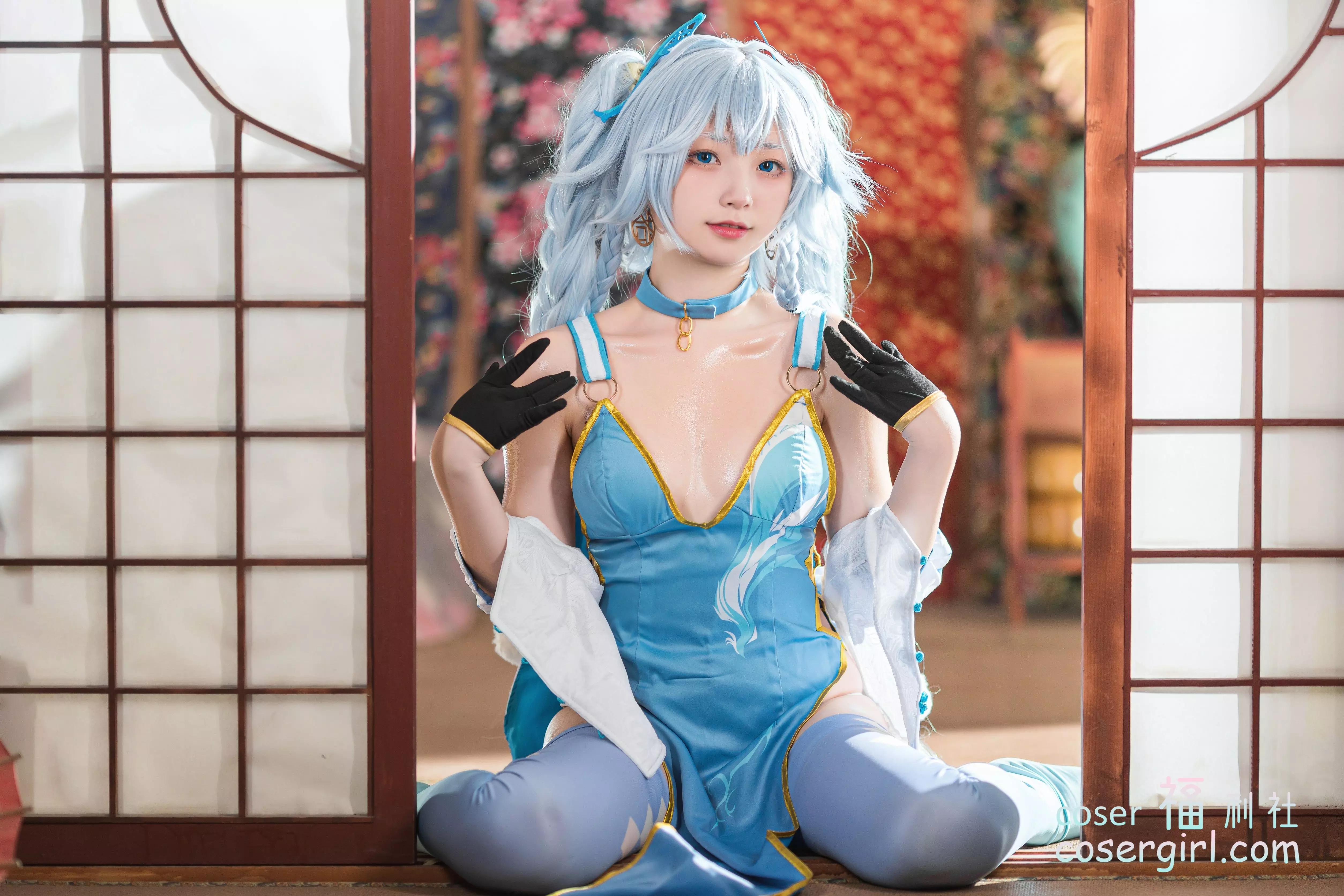 图片[1]-花铃 PA15-翠雀媚 美女写真图片欣赏 - coser福利社-coser福利社