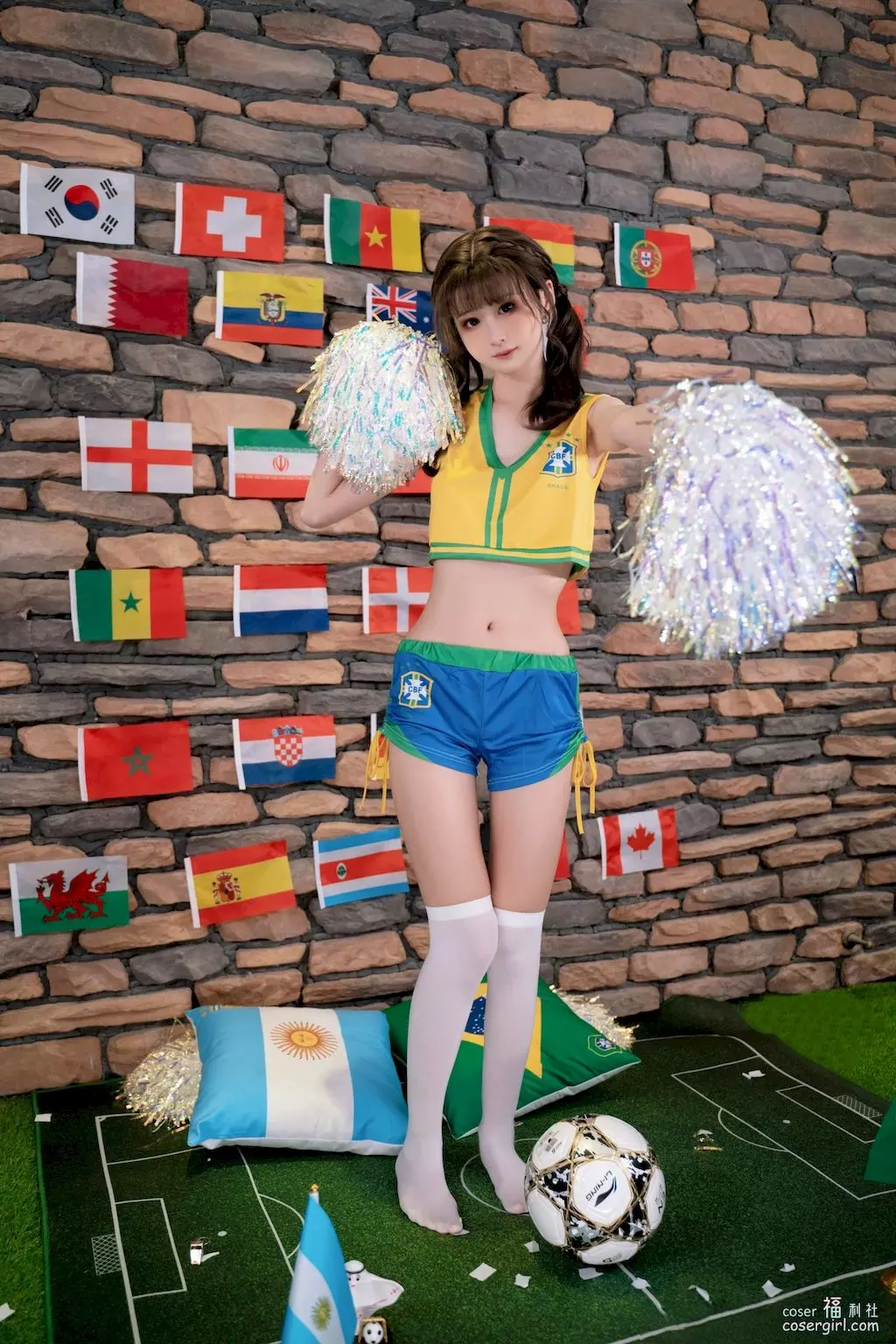 图片[7]-花音栗子-金鱼&喵小吉 足球宝贝 美女写真集图片欣赏 - coser福利社-coser福利社