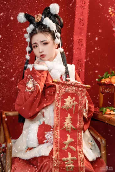 喵小吉-新年特辑•玉兔迎春 美女写真图片欣赏-coser福利社