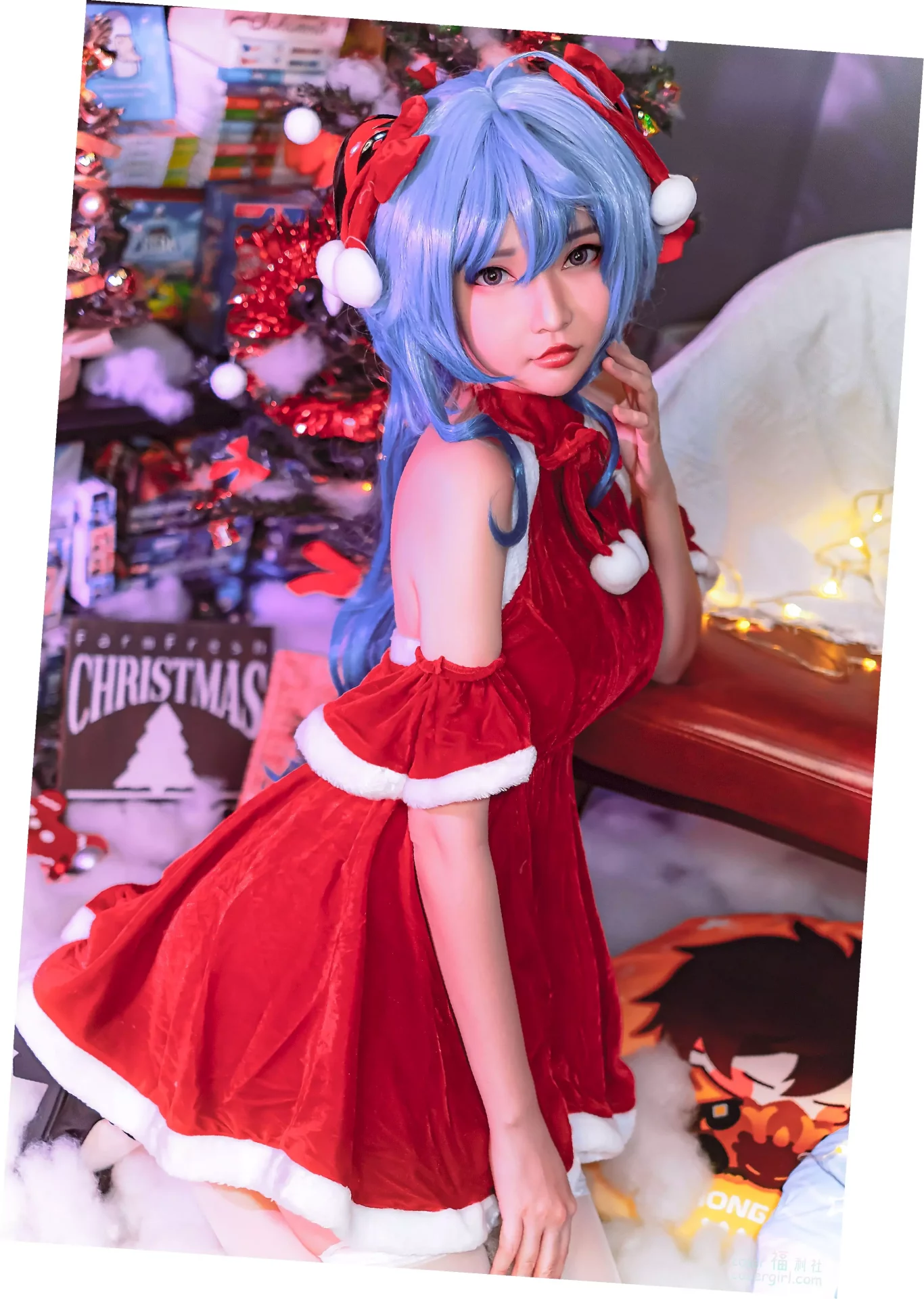 图片[1]-Potato Godzilla Santa Ganyu 美女写真图片欣赏 - coser福利社-coser福利社