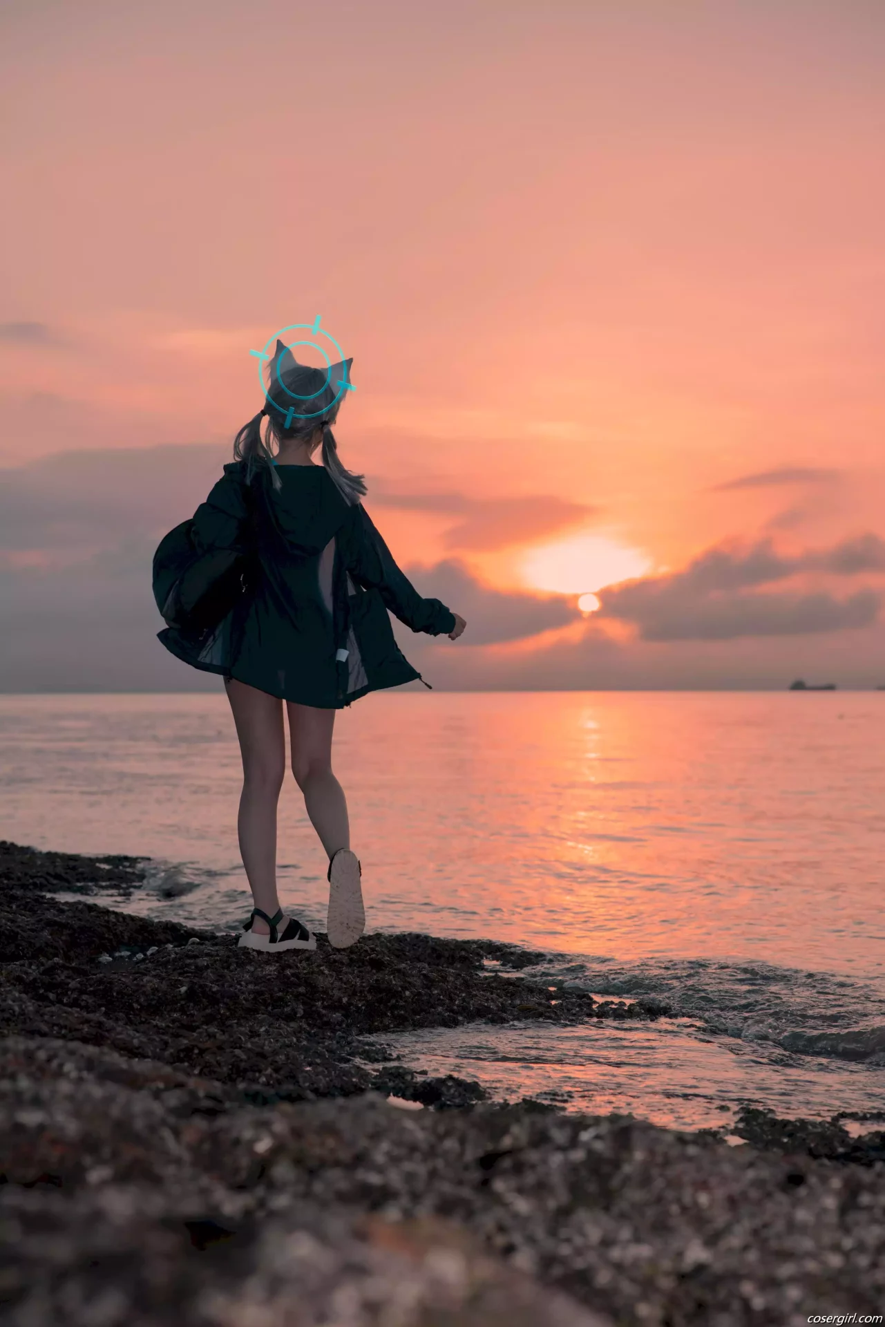 图片[2]-G44不会受伤 碧蓝档案 砂狼白子泳装 美女写真图片欣赏 - coser福利社-coser福利社