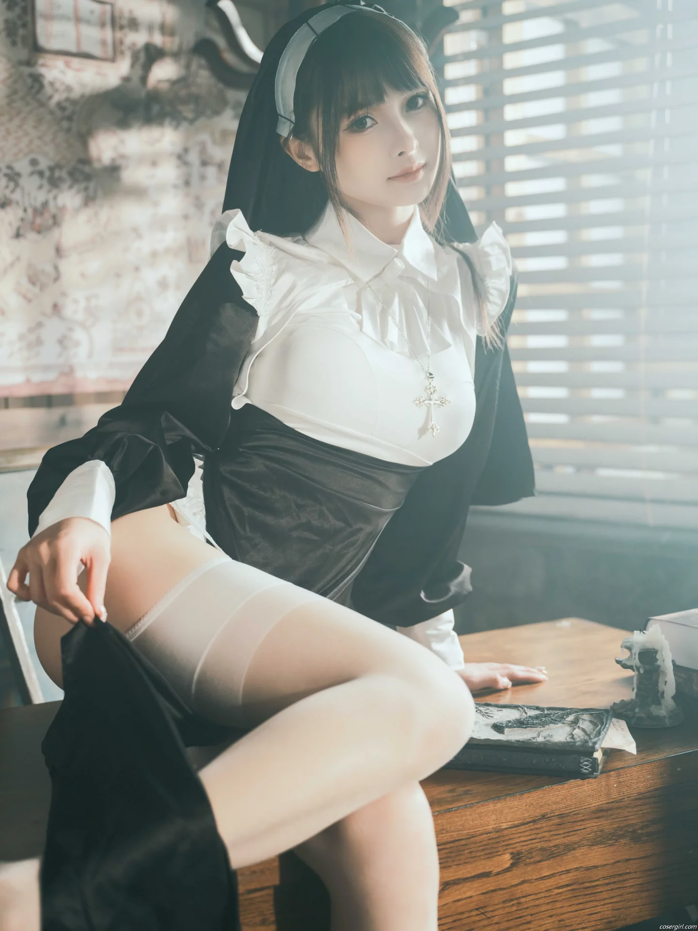 图片[1]-河豚抚子 修女 美女写真图片欣赏 - coser福利社-coser福利社