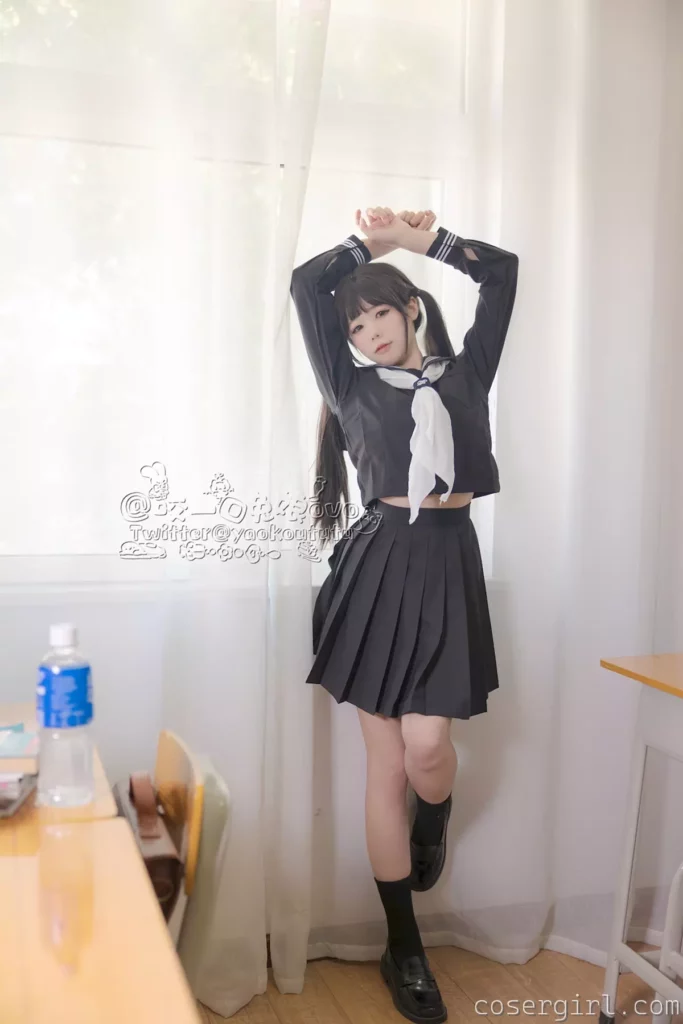 图片[2]-黏黏团子兔 咬一口兔娘 放课后 写真预览 - coser福利社-coser福利社