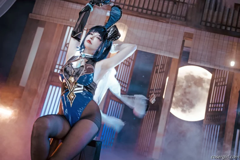 秋和柯基 夜兰 兔女郎 美女写真图片欣赏-coser福利社