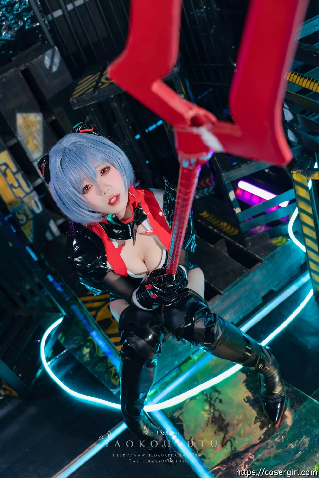 图片[1]-黏黏团子兔 黑凌波 - coser福利社-coser福利社