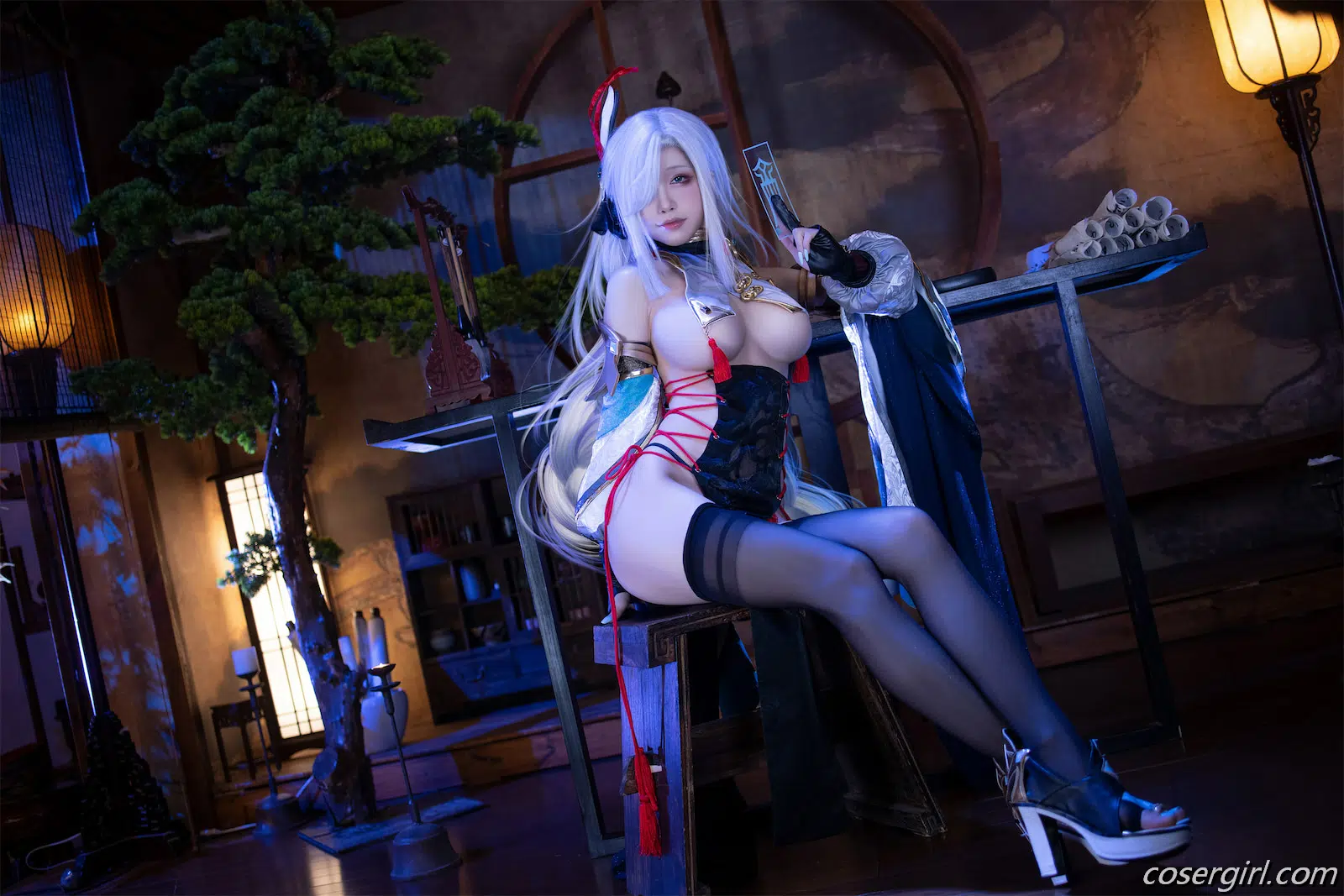 水淼Aqua 申鹤旗袍