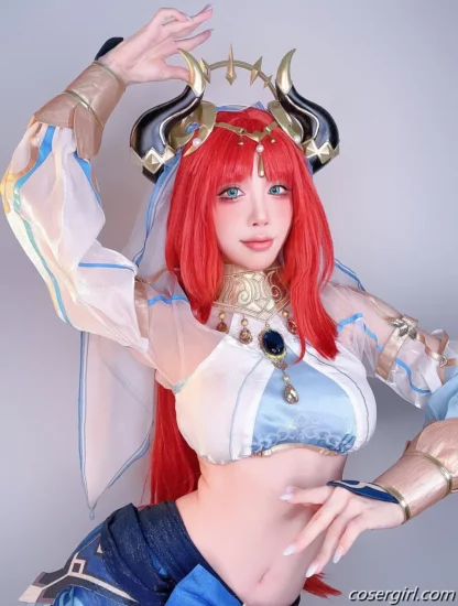 水淼Aqua 原神妮露 美女写真图片欣赏-coser福利社