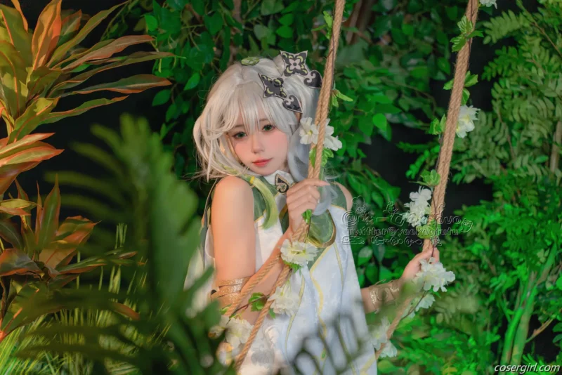 黏黏团子兔 万年萝莉纳西妲 美女写真图片欣赏-coser福利社