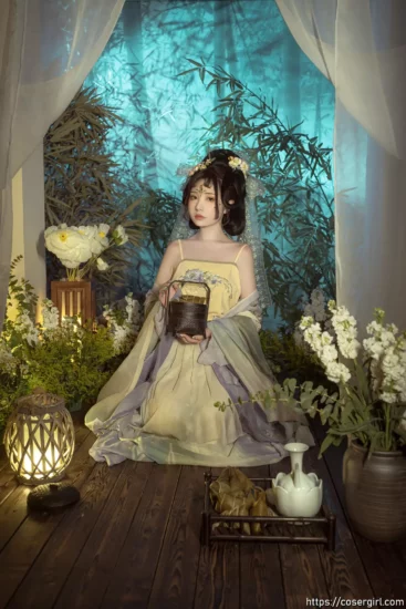 喵小吉端午古风汉服写真《浣溪沙》-coser福利社