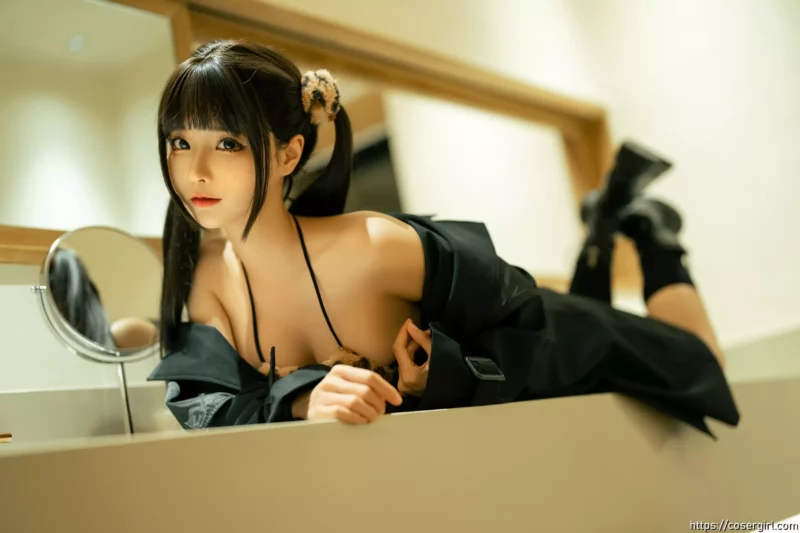 蠢沫沫 小豹子 豹纹内衣-coser福利社