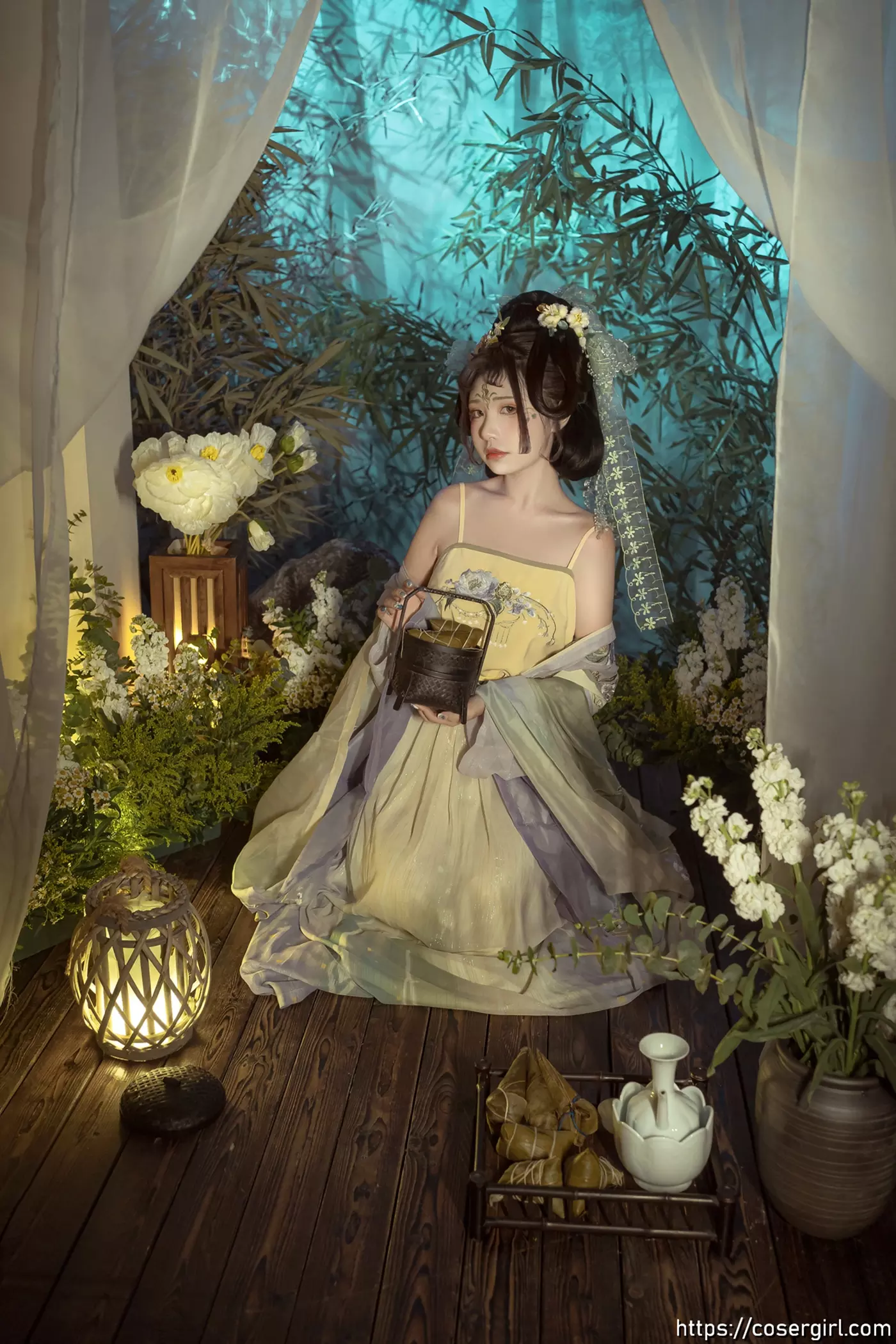 图片[1]-喵小吉端午古风汉服写真《浣溪沙》 - coser福利社在线观看-coser福利社