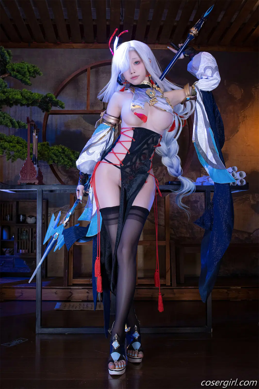 水淼Aqua 申鹤旗袍