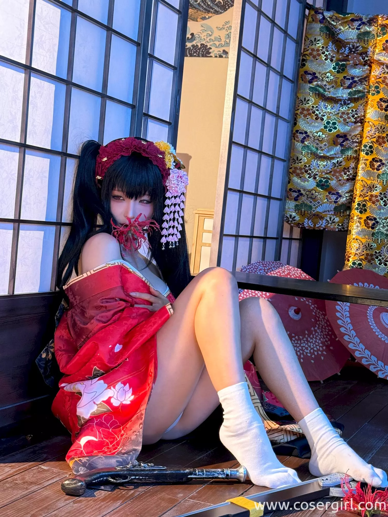 图片[6]-蠢沫沫 狂三和服 花絮 - coser福利社[在线欣赏]-coser福利社