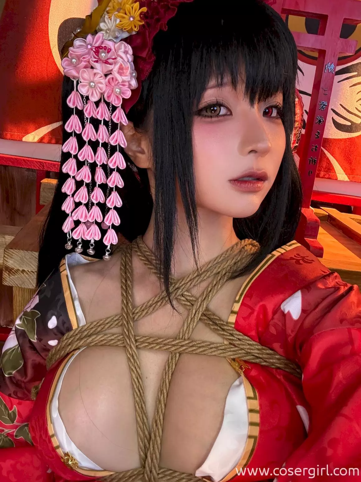 图片[8]-蠢沫沫 狂三和服 花絮 - coser福利社[在线欣赏]-coser福利社