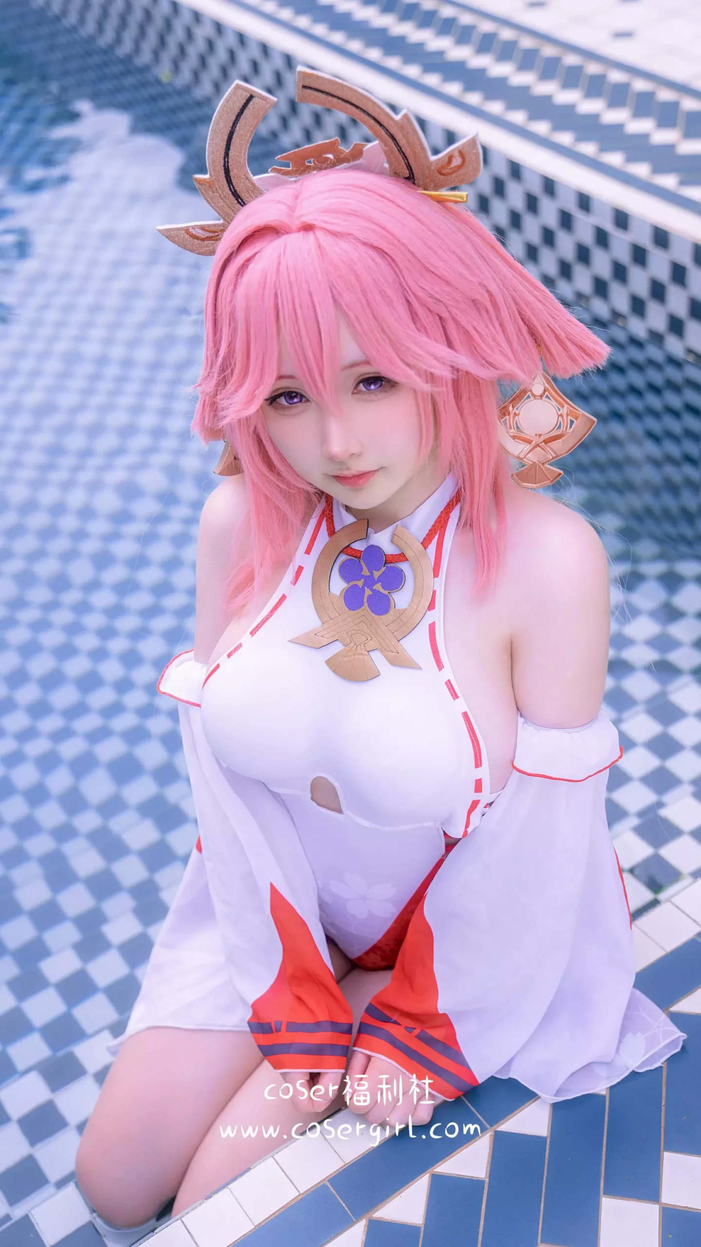 图片[5]-樱梨梨 八重神子泳装 - coser福利社[在线欣赏]-coser福利社