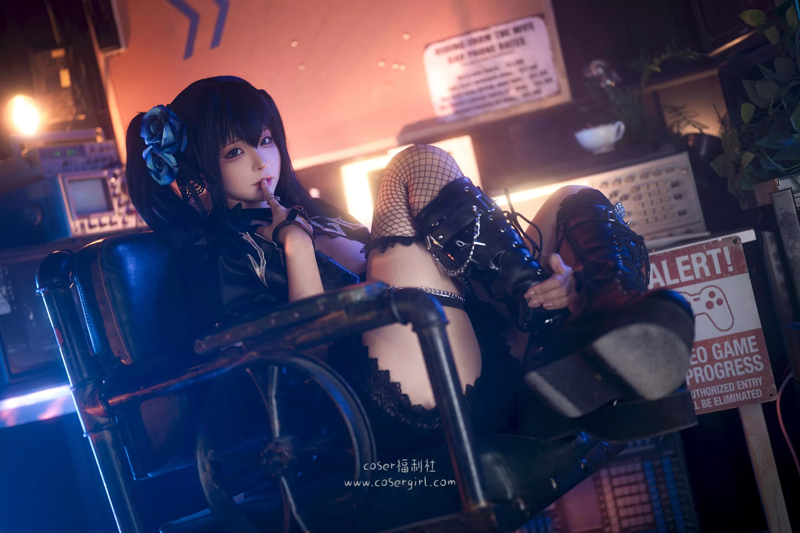 图片[1]-蠢沫沫 黑岩射手 - coser福利社最新写真图片在线观看-coser福利社