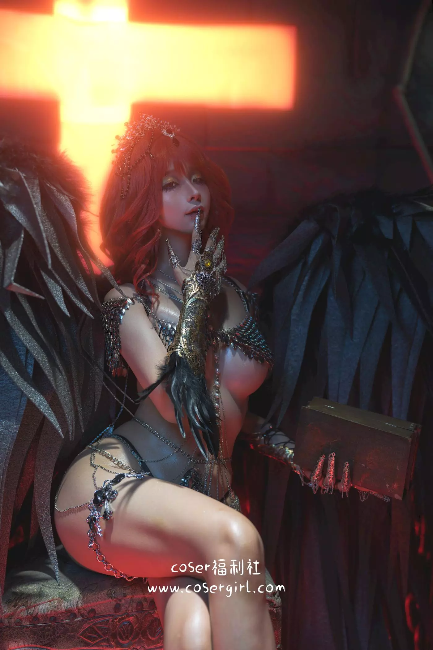 图片[4]-蠢沫沫 黑天使 - coser福利社最新写真图片在线观看-coser福利社