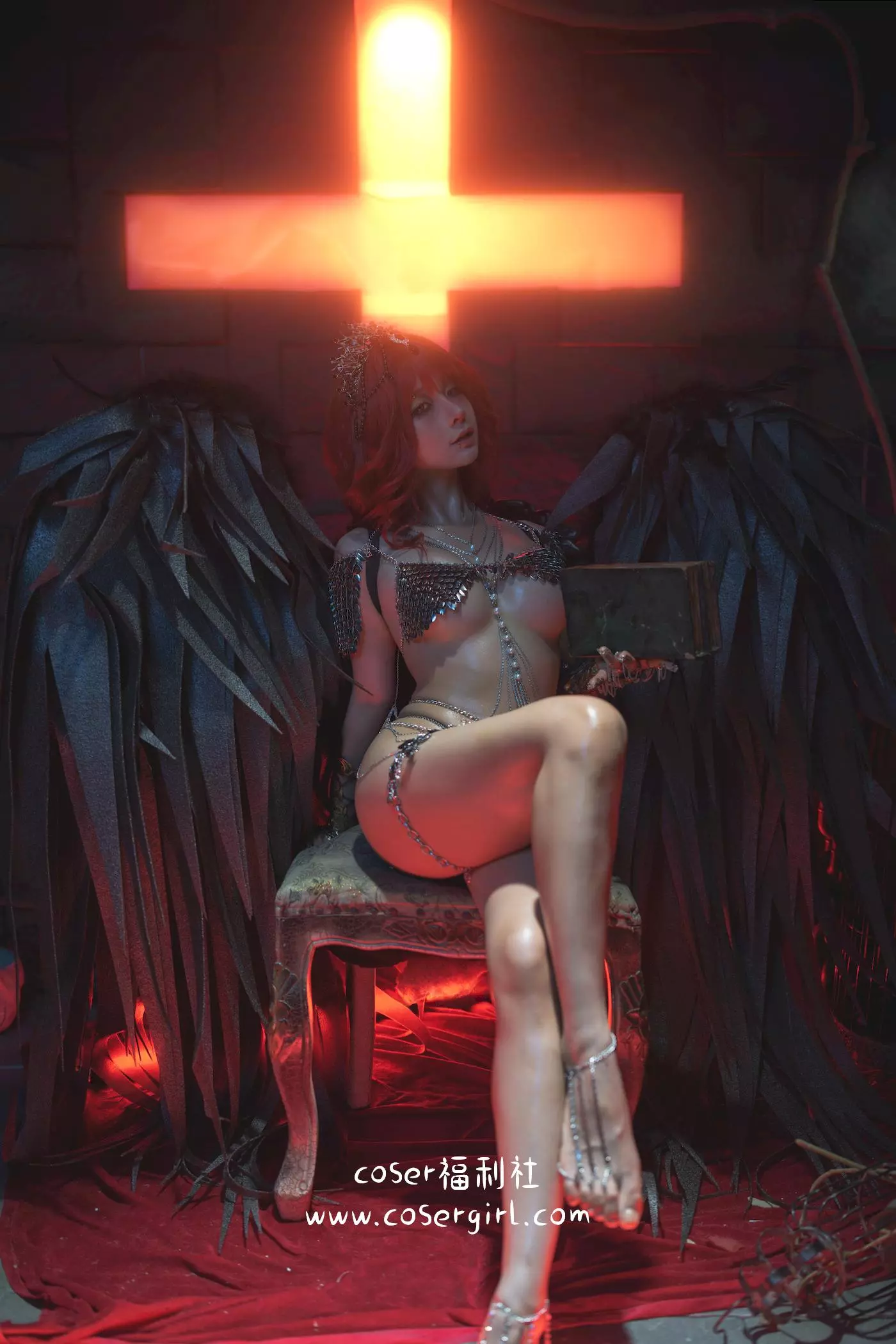 图片[5]-蠢沫沫 黑天使 - coser福利社最新写真图片在线观看-coser福利社