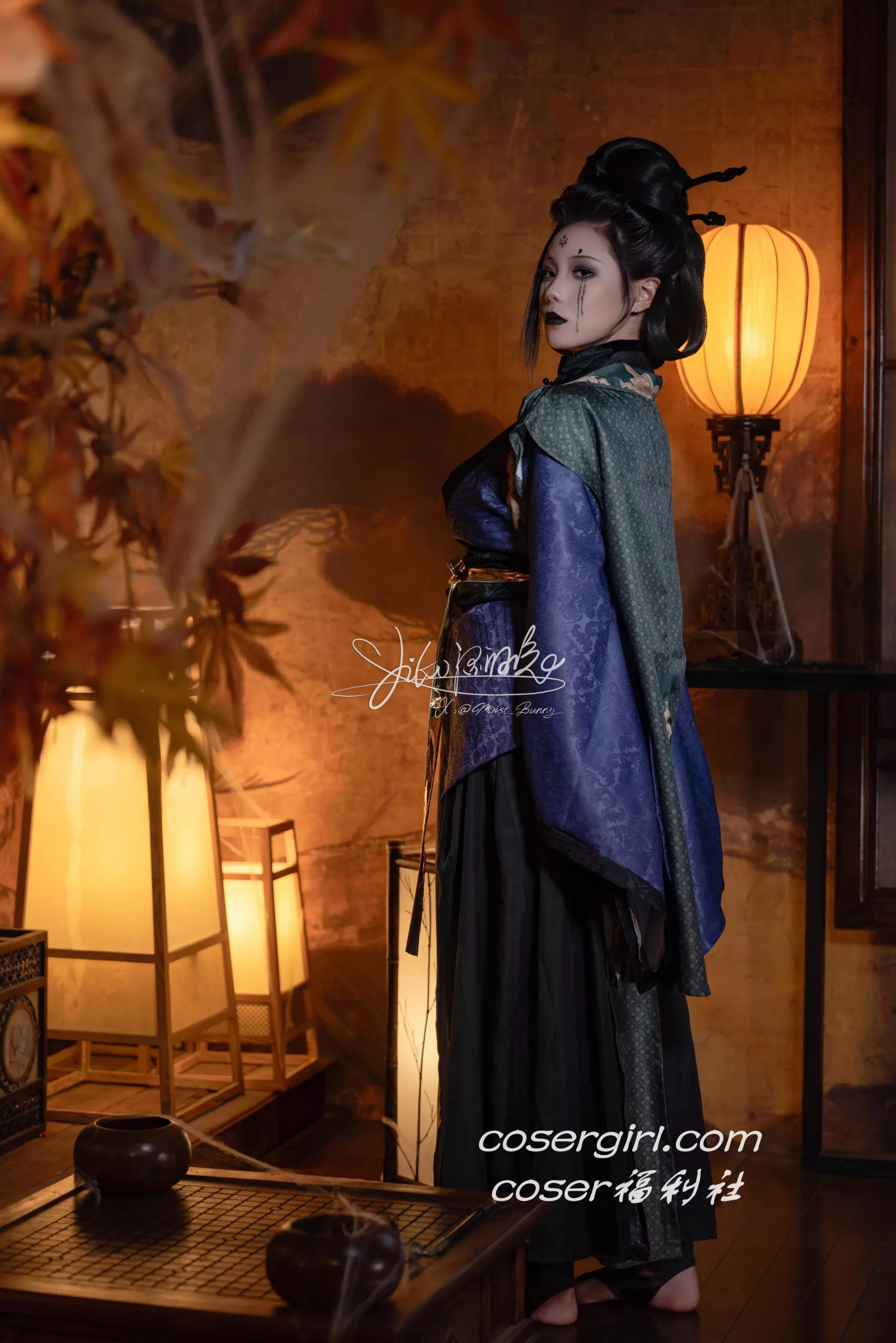 图片[1]-Yiko湿润兔 阁中四妹 无情画 - coser福利社最新写真图片在线观看-coser福利社