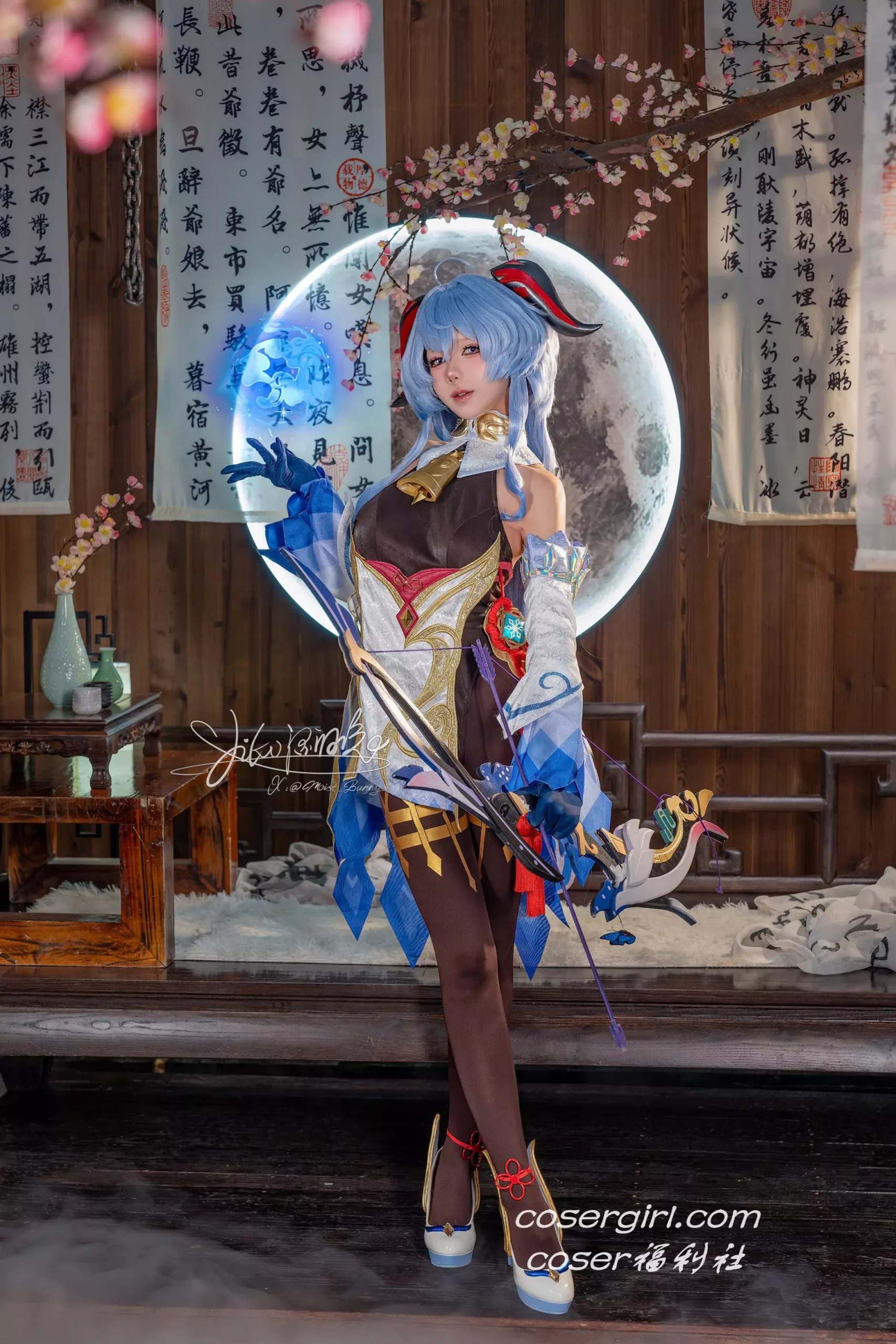 图片[2]-Yiko湿润兔 循循守月-甘雨 洛春赋 - coser福利社2024年11月最新写真图片在线观看-coser福利社