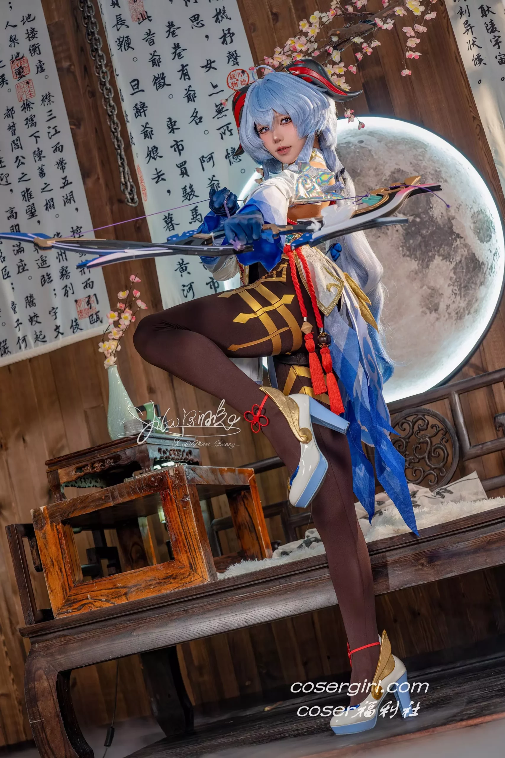 图片[3]-Yiko湿润兔 循循守月-甘雨 洛春赋 - coser福利社2024年11月最新写真图片在线观看-coser福利社