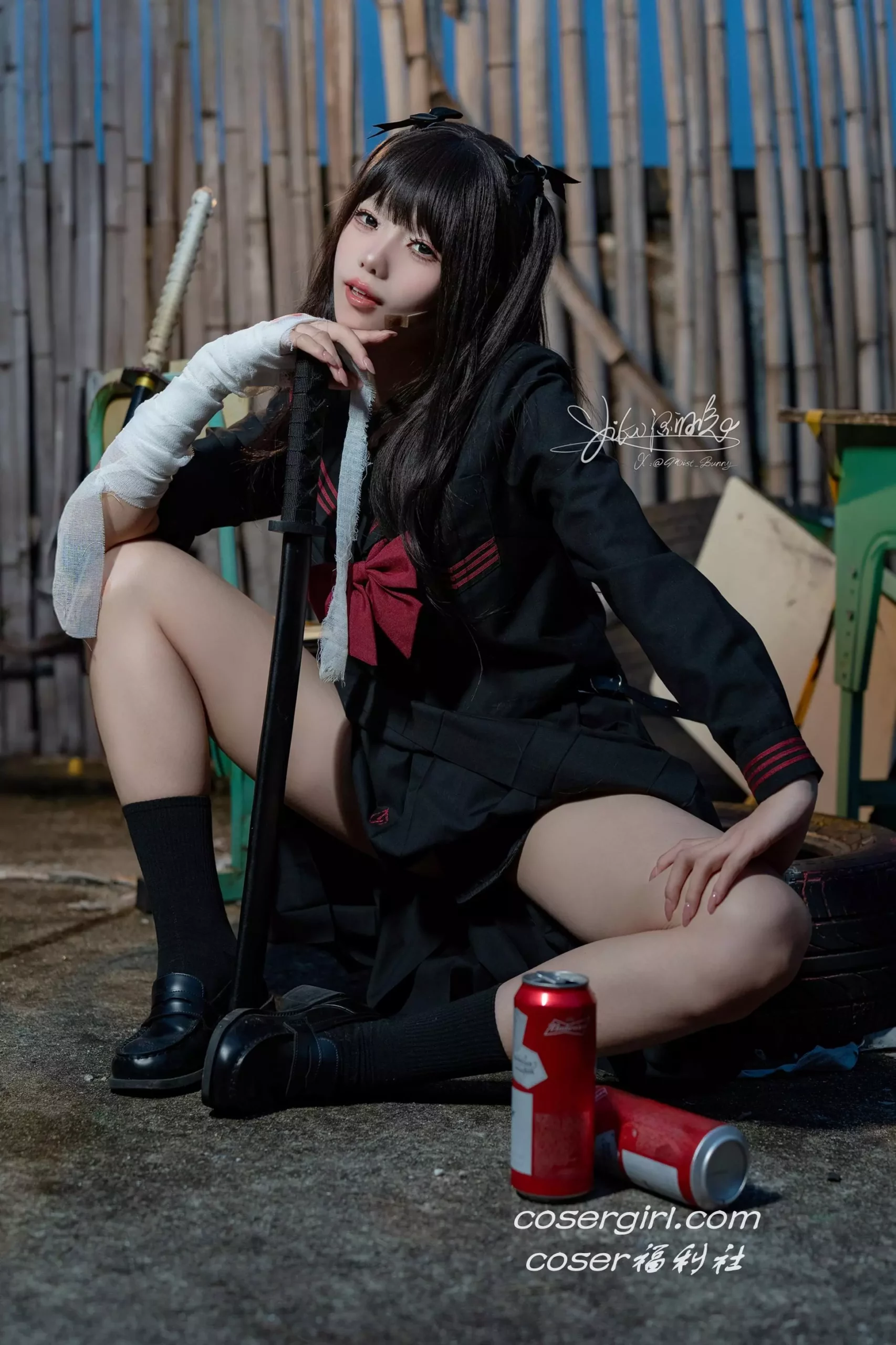 图片[1]-Yiko湿润兔 11月作品『不良女高』73P+1V 短发 [74P1V-1.75GB] - coser福利社最新写真下载-coser福利社