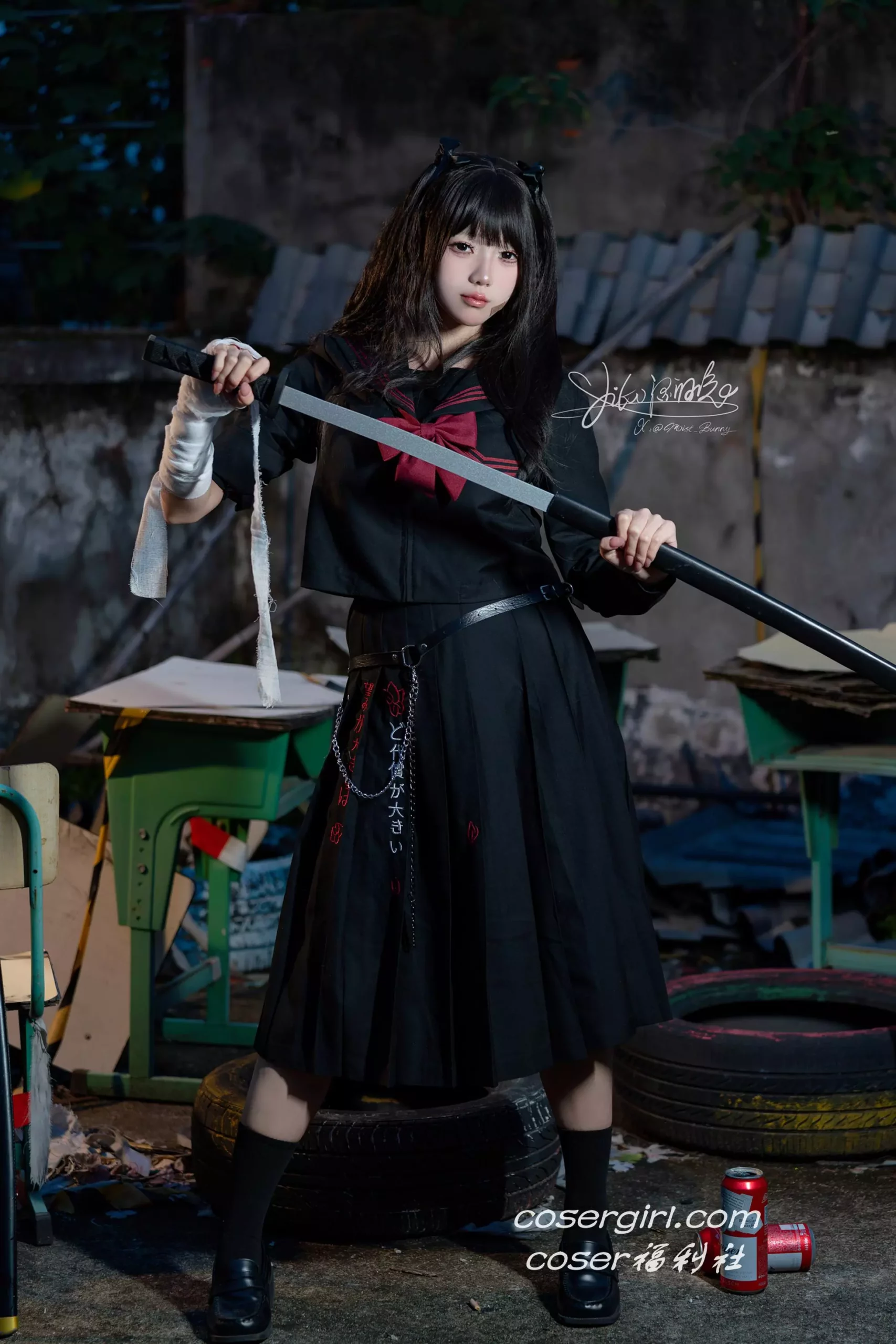 图片[2]-Yiko湿润兔 11月作品『不良女高』73P+1V 短发 [74P1V-1.75GB] - coser福利社最新写真下载-coser福利社