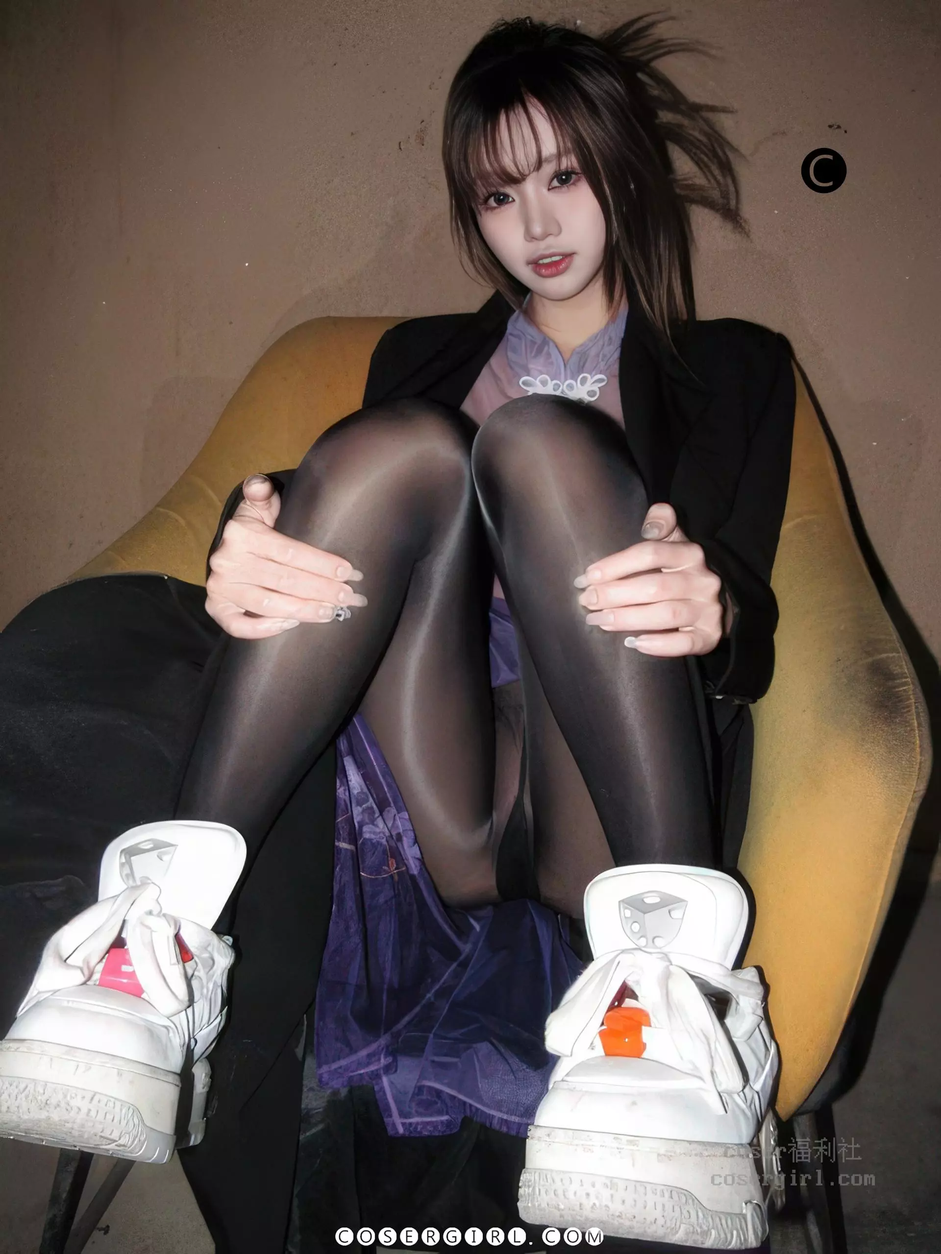 图片[3]-柒柒要乖哦 CCD透明紫旗袍 - coser福利社写真图片在线观看-coser福利社