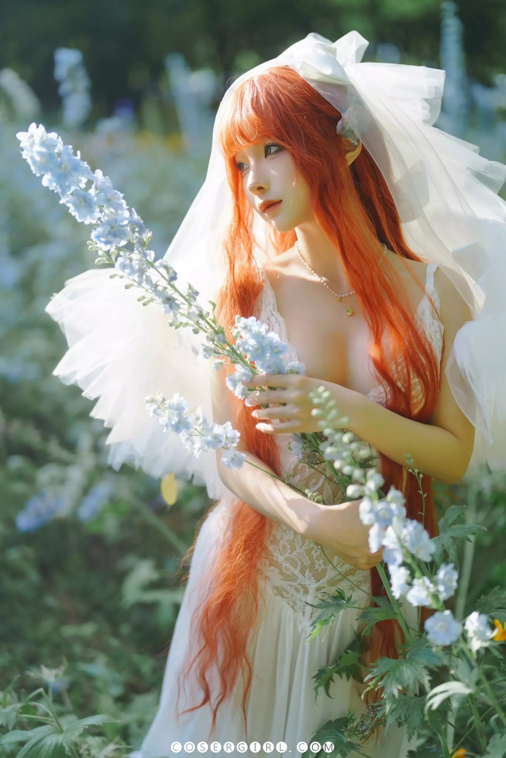 图片[2]-蠢沫沫 花丛婚纱 - coser福利社 [壁纸] 写真图片在线观看-coser福利社