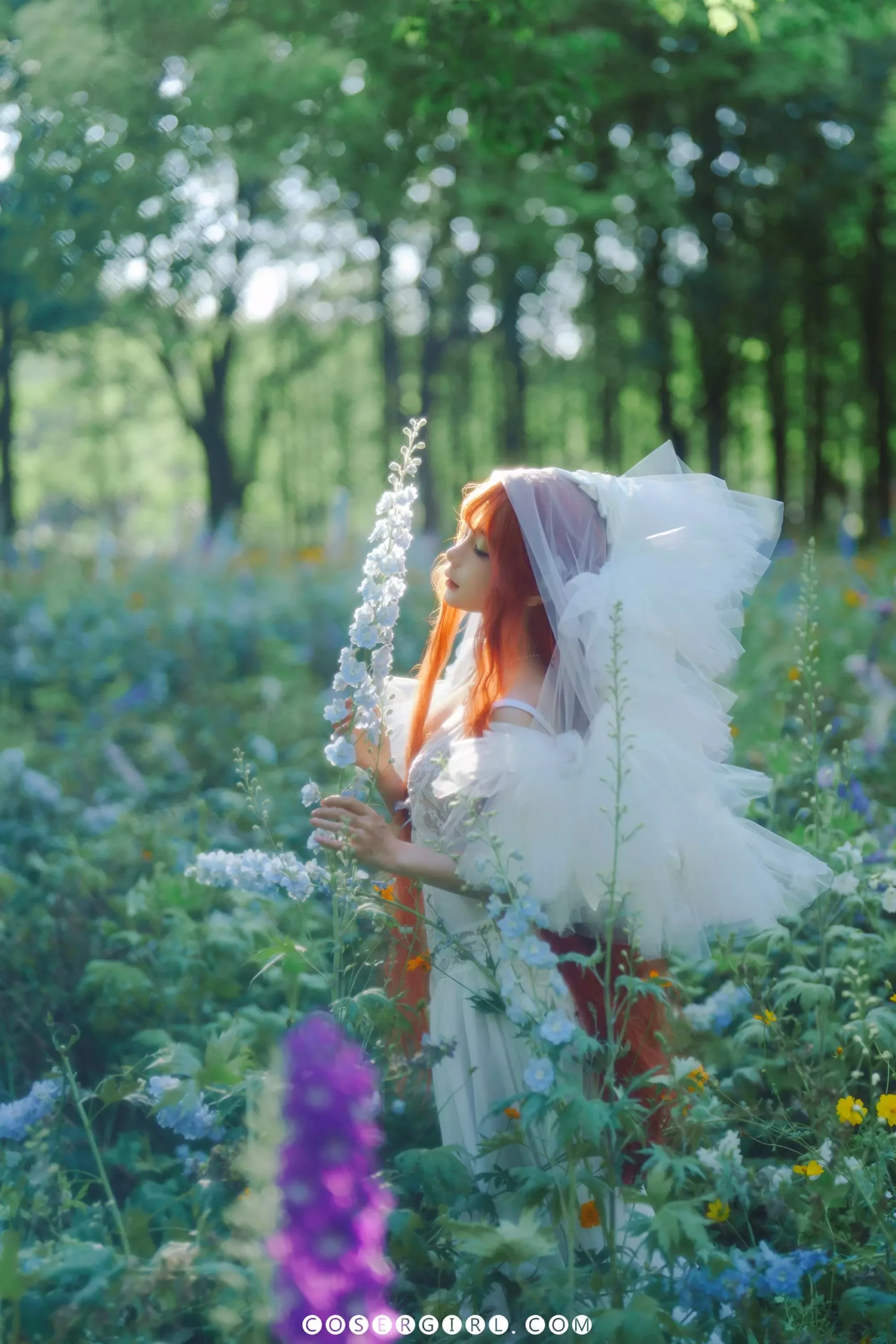 图片[5]-蠢沫沫 花丛婚纱 - coser福利社 [壁纸] 写真图片在线观看-coser福利社